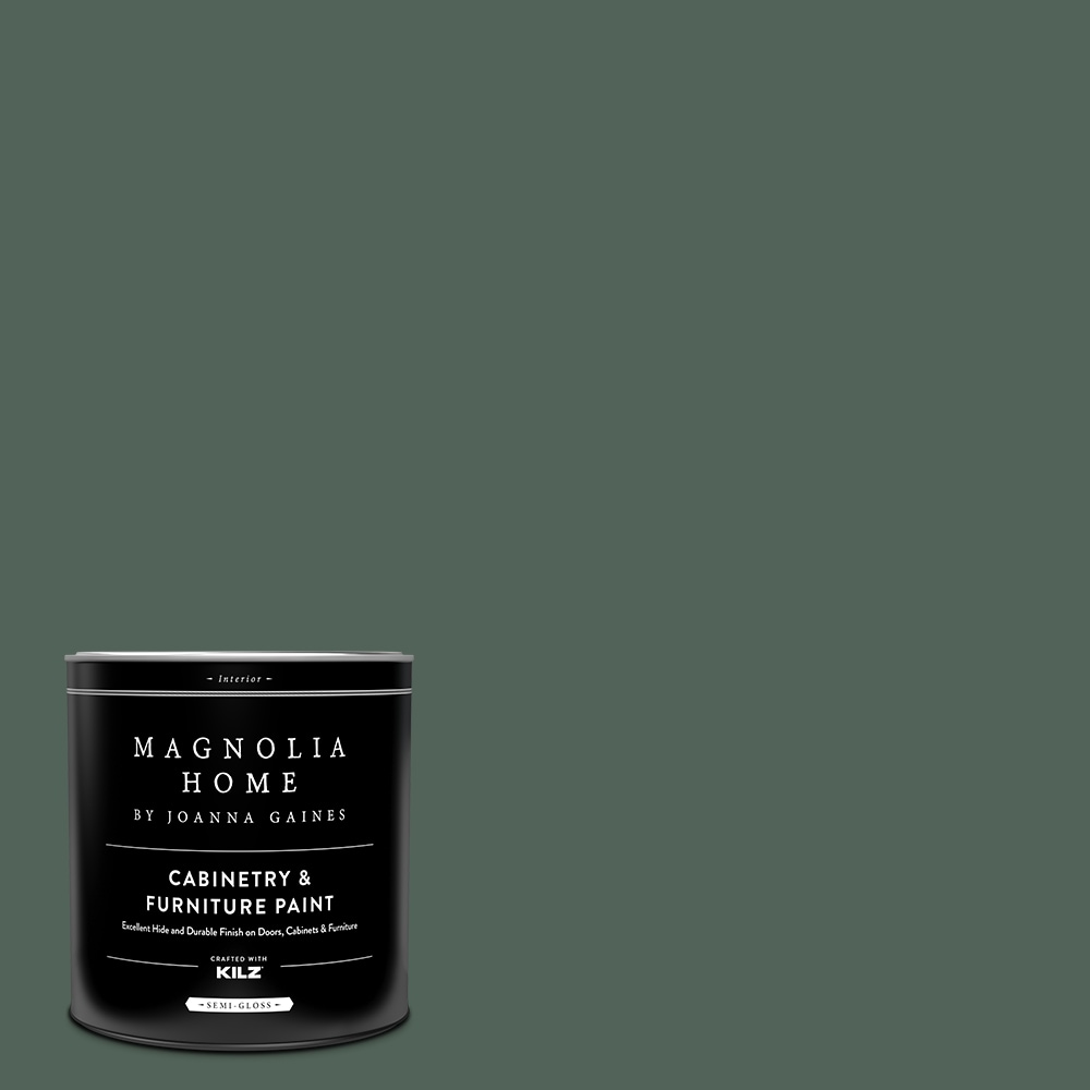 Magnolia Home MAG105-4082239  by Joanna Gaines Semi-gloss Regal Leaf MAG105 Tintable Cabinet Furniture Paint Enamel ( 1-quart )