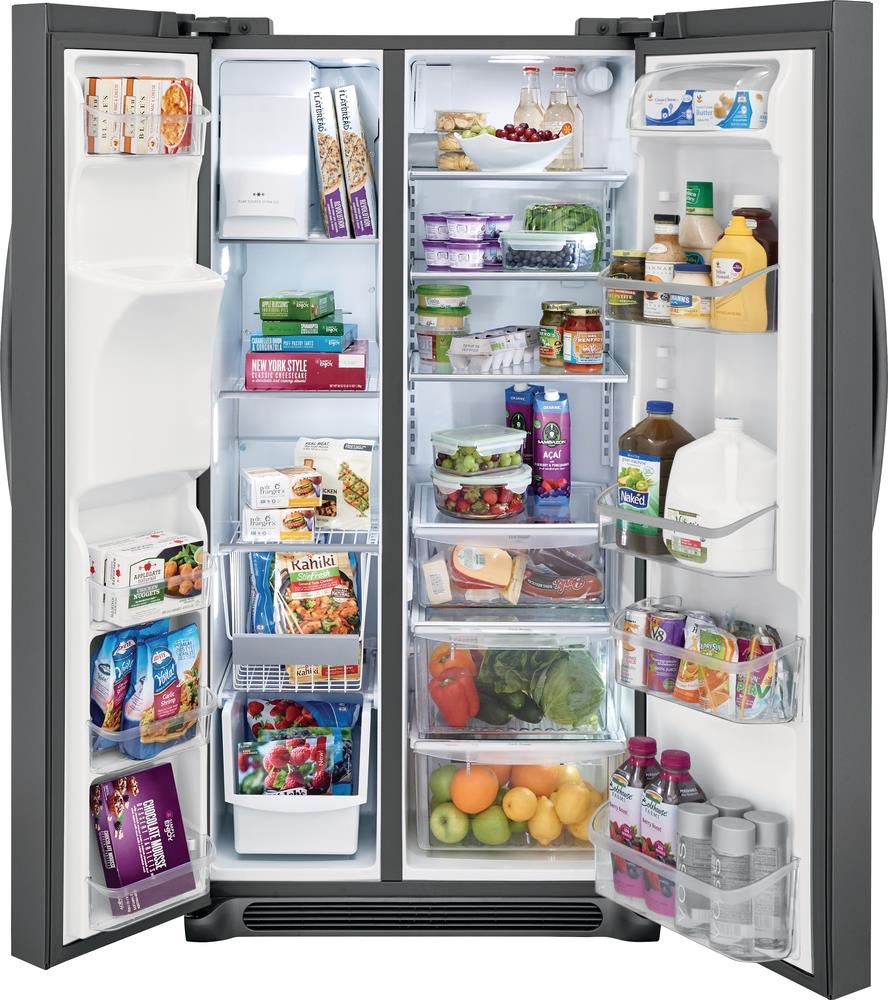 Frigidaire Gallery 25.5-cu ft Side-by-Side Refrigerator with Ice Maker ...