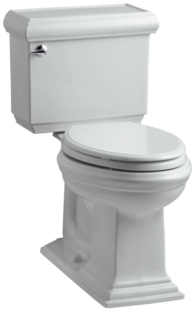 Kohler Memoirs Ice Grey Elongated Chair Height 2 Piece Toilet 12 In Rough In Size Ada Compliant In The Toilets Department At Lowes Com