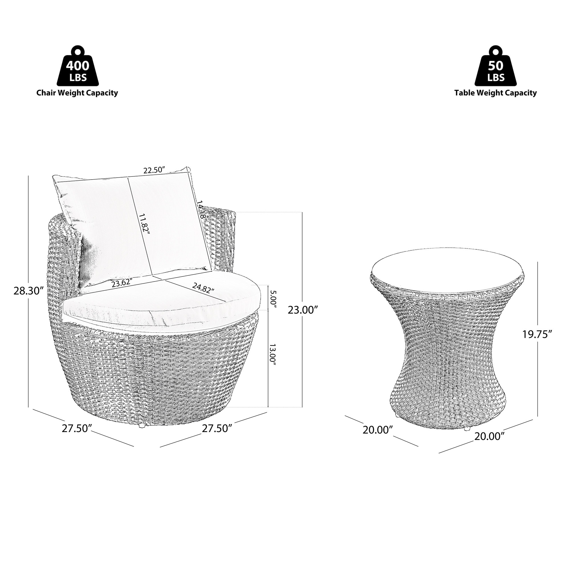 Bybafun YF8000162 Patio-Conversation-Sets - View #3