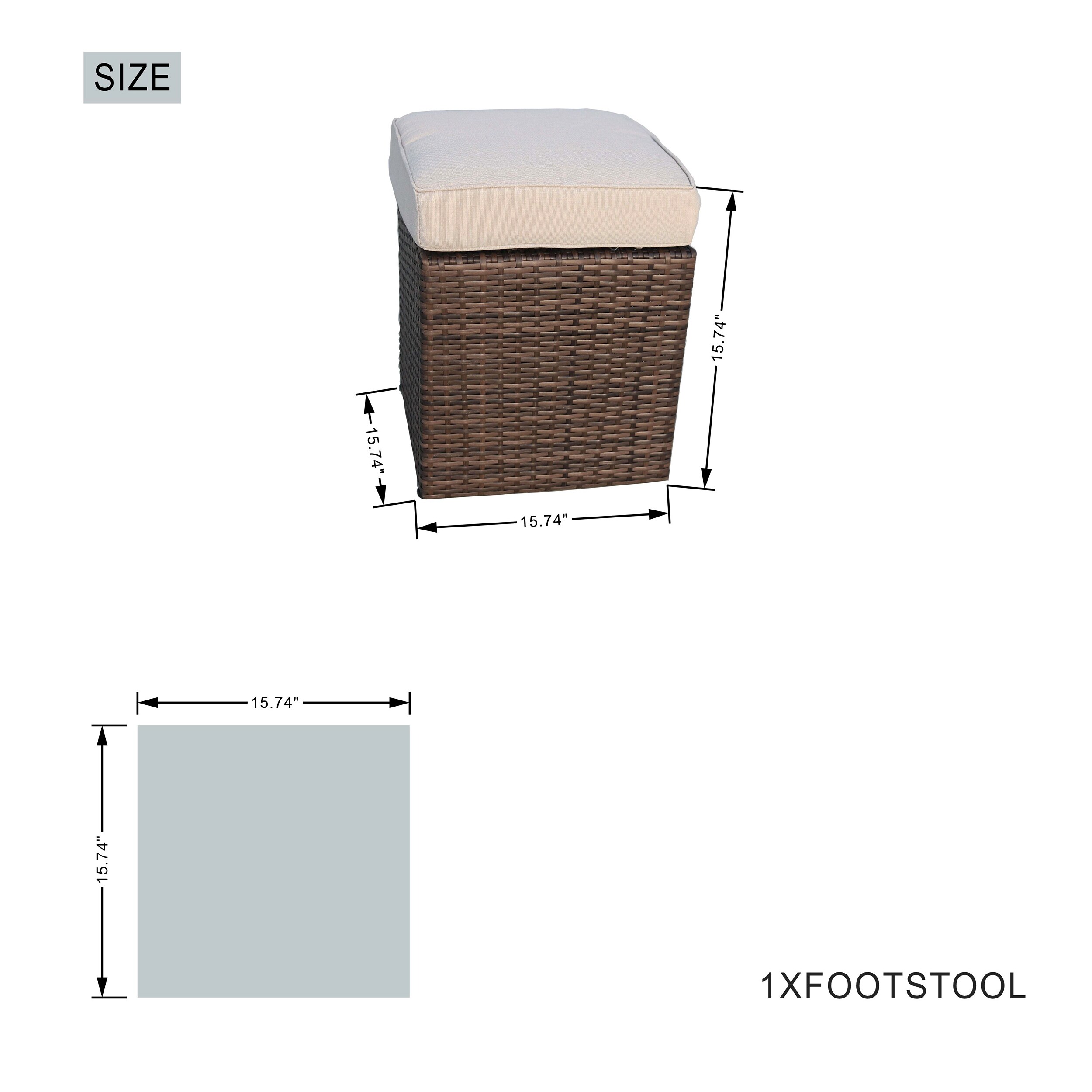 Moda Furnishings CMAS-1403B-BR Patio-Conversation-Sets - View #7