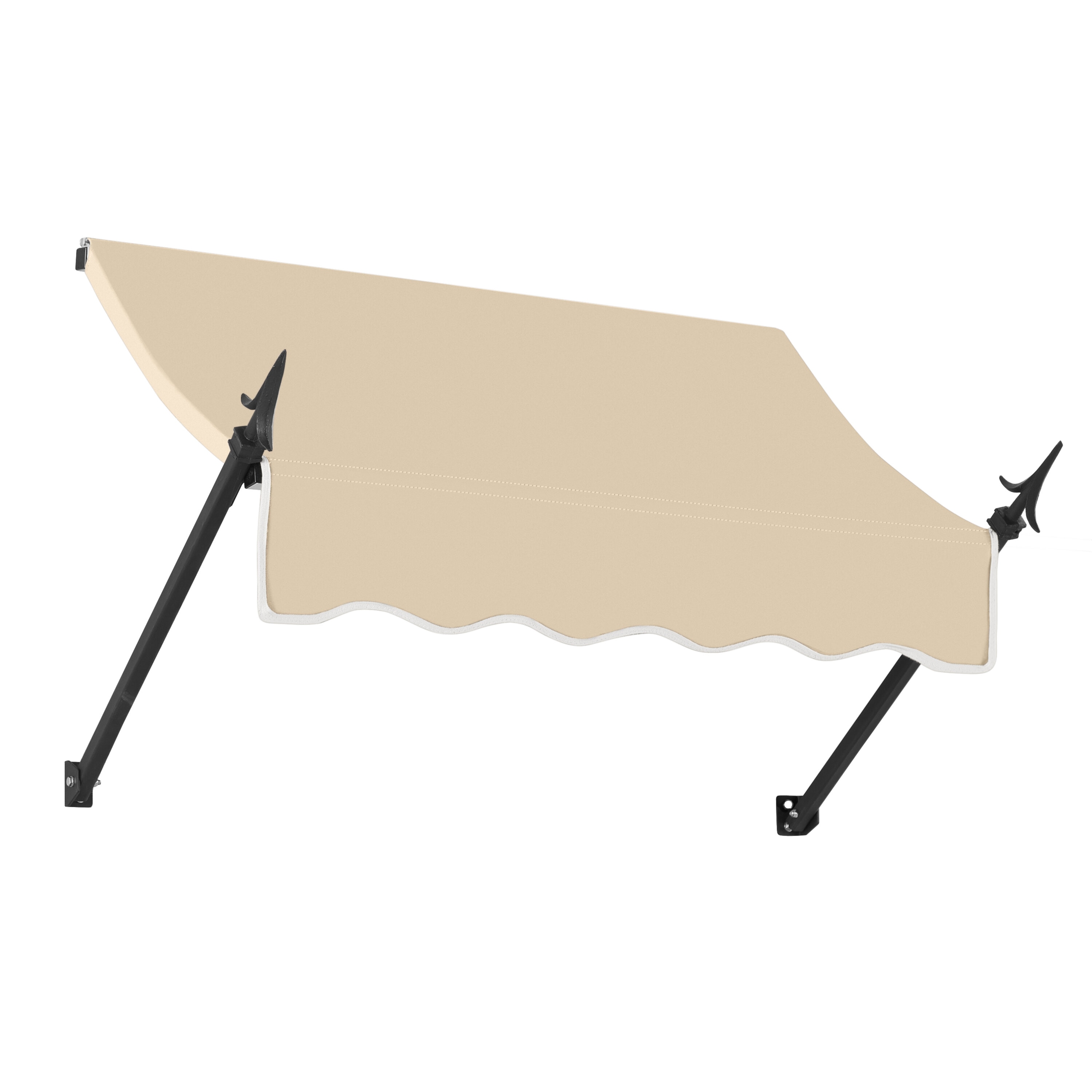 Awntech NO32-L-3T New Orleans 40.5-in Wide x 24-in Projection x 36-in Height Fabric Tan Solid Fixed Window/Door Awning