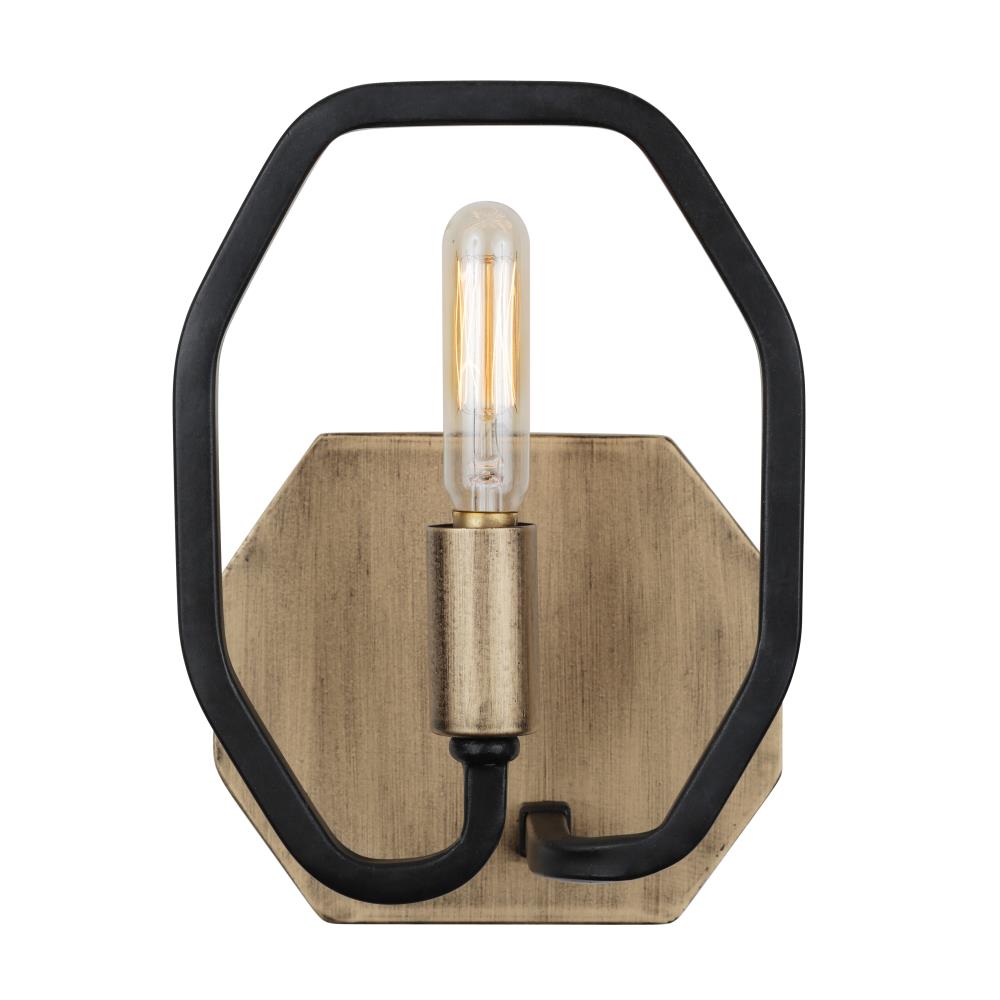 Varaluz 319B01HGCB Hexagono 4-in 1-Light Gold Transitional Vanity Light
