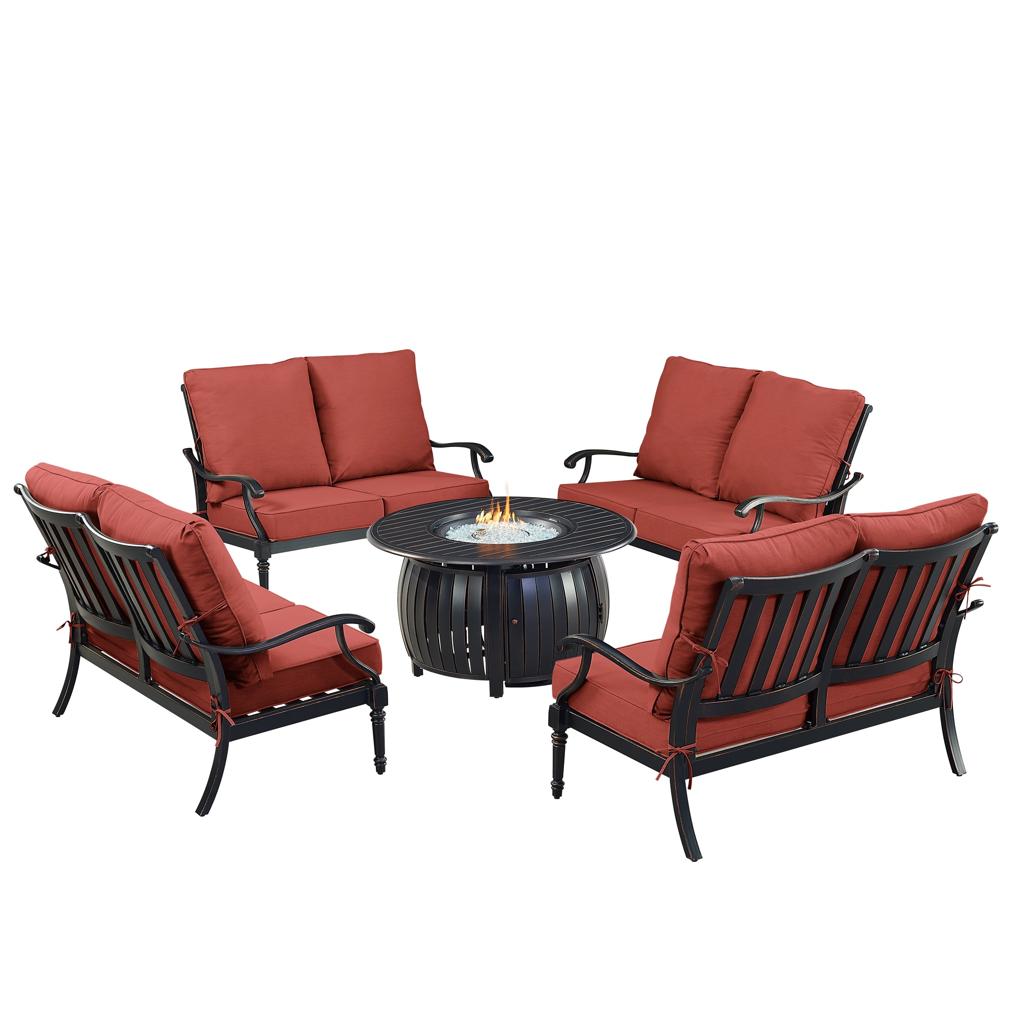 Oakland Living SHAO4LSITALYRDCUIBA Patio-Conversation-Sets - View #2