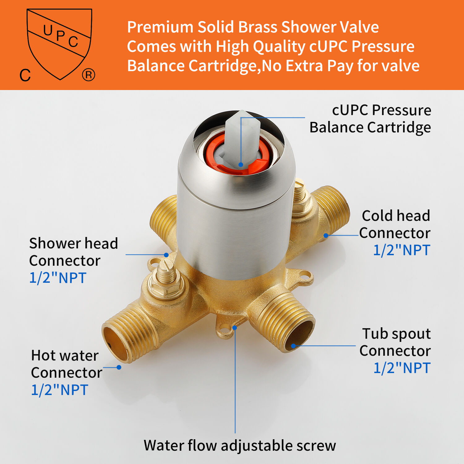 WELLFOR WN0723 Tub-Shower-Faucets - View #8