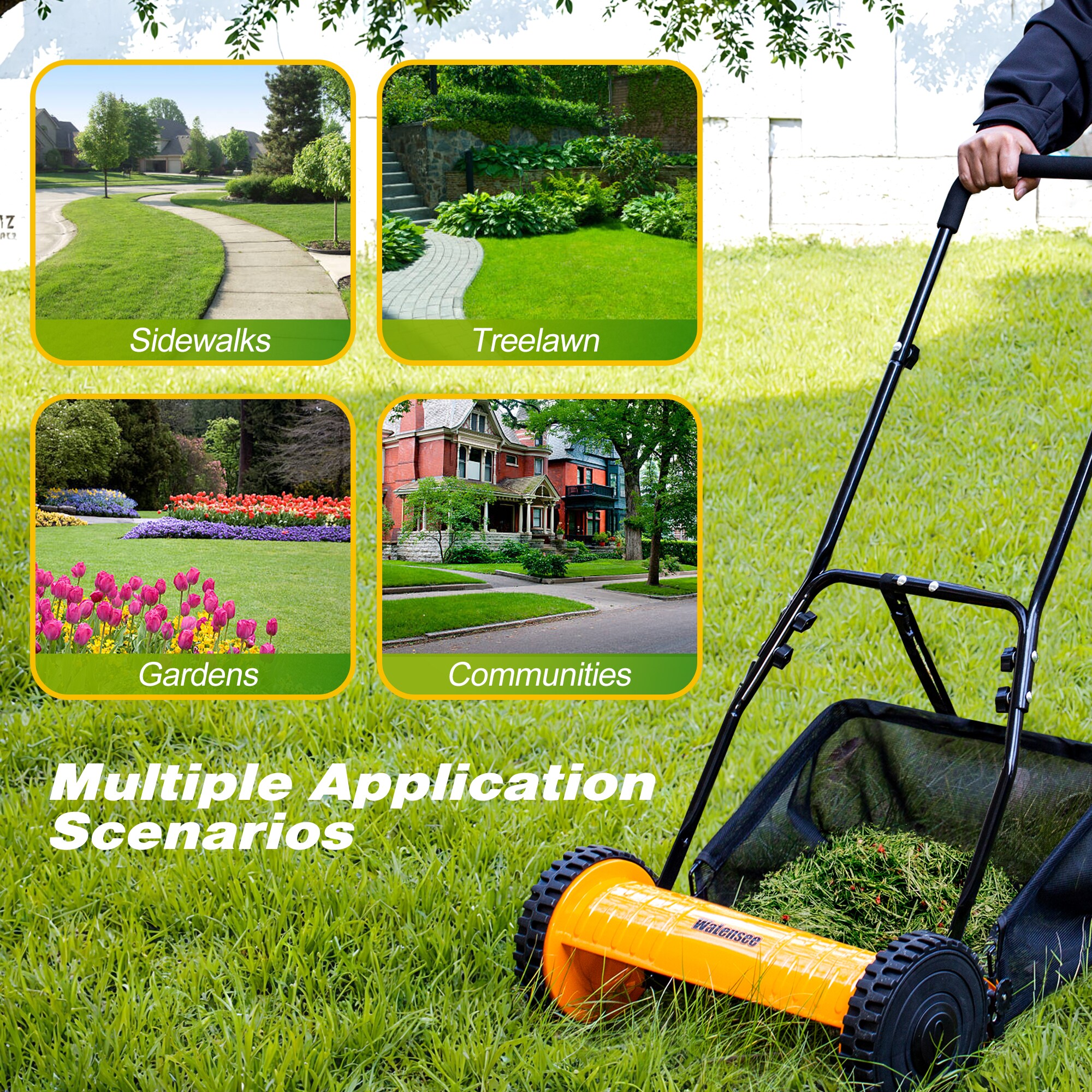 Walensee WBLM-001-14-LS Push-Mower-Reel - View #7