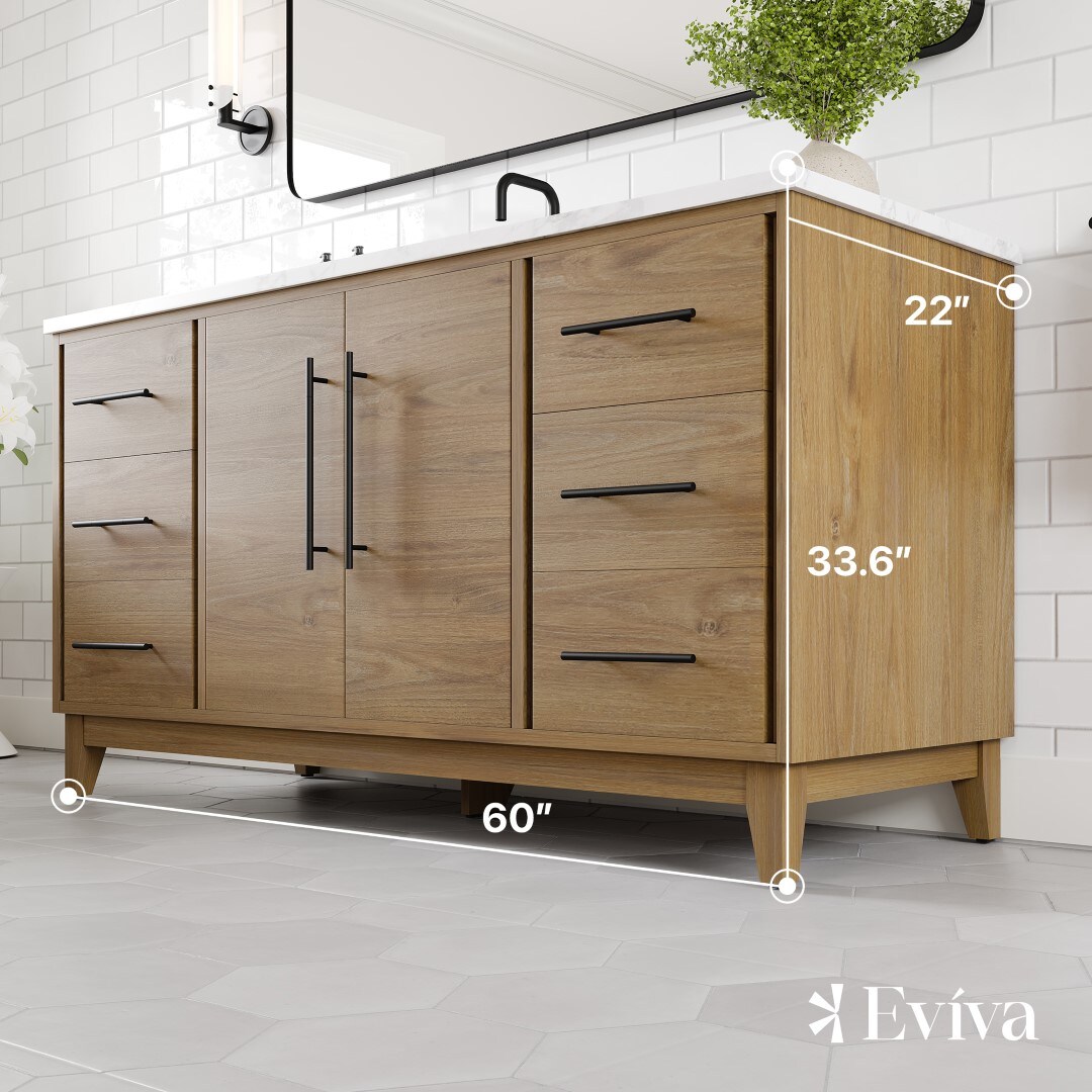 Eviva EVVN616-60OAK-SS Bath-Vanity-Combo - View #2