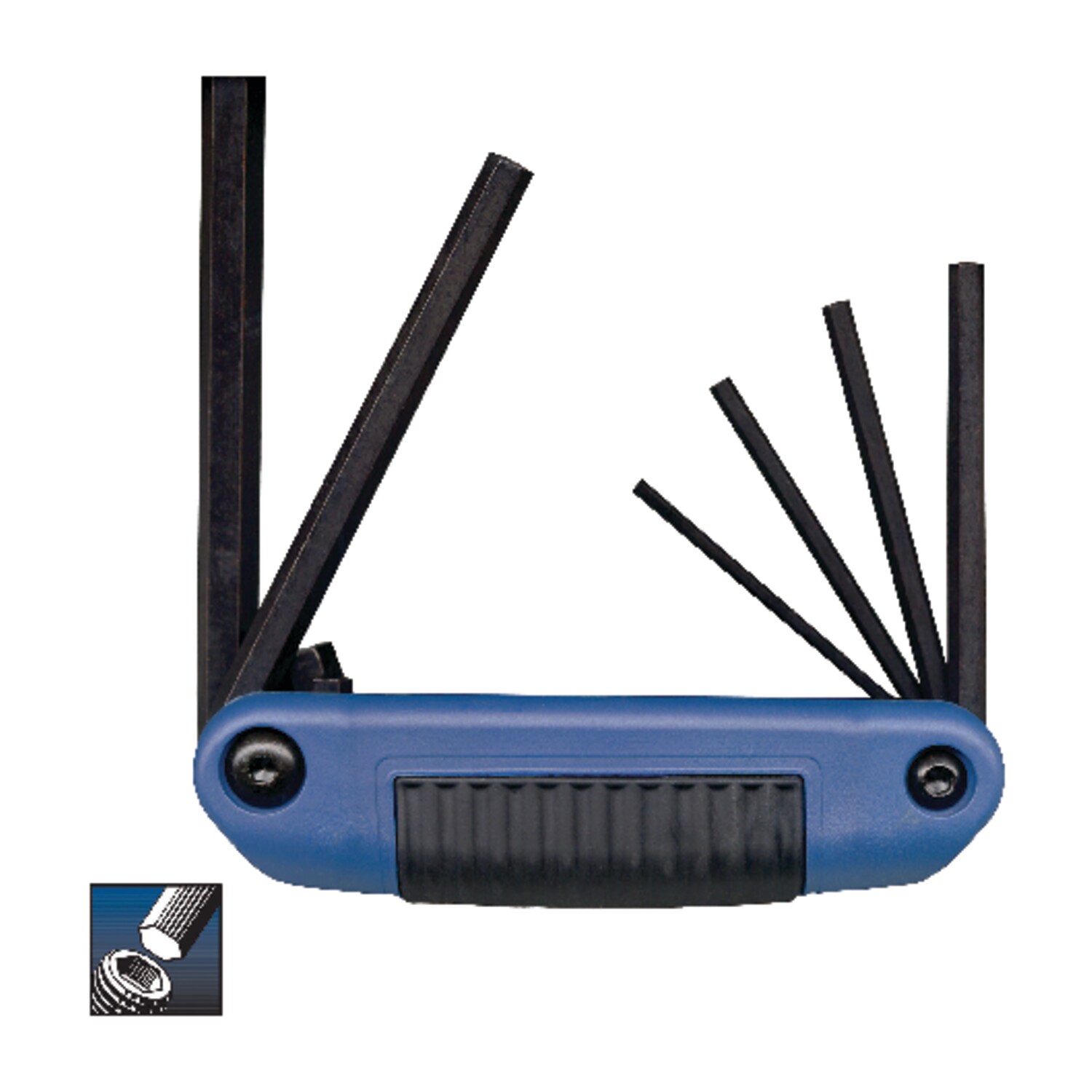 Eklind  Tool 25161 Ergo-Fold Metric Folding Hex Key Set 6-Piece 3mm-10mm