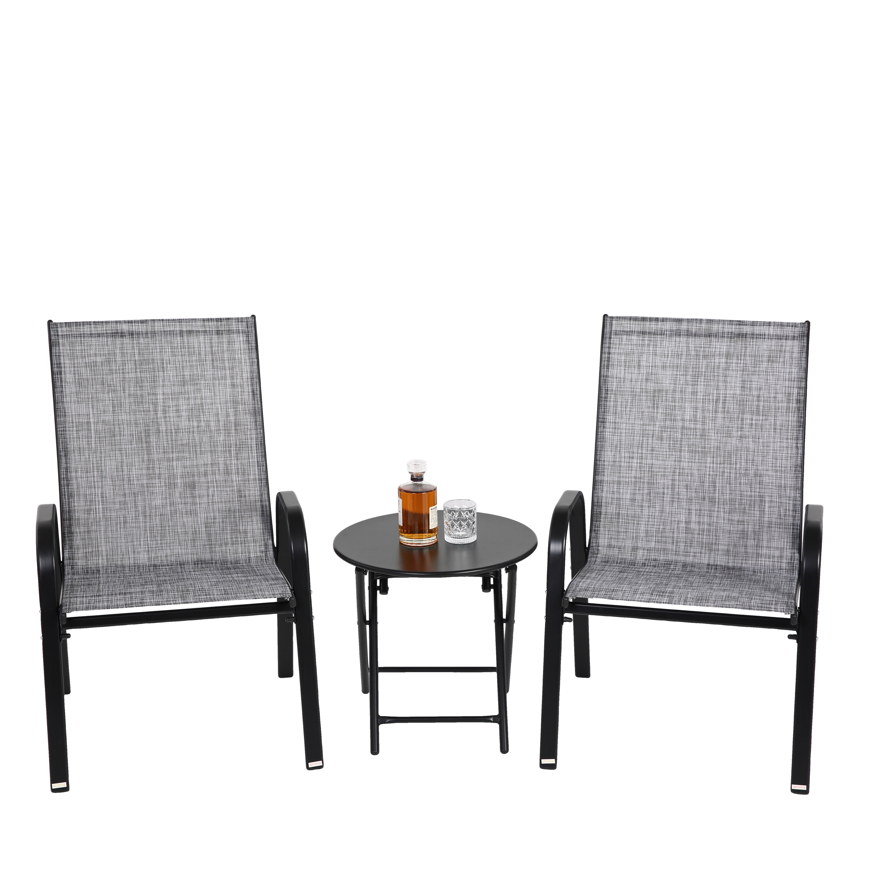 AHIOU HOME ZAAHG-P270188PS Eureka 3 -Piece Patio Conversation Set