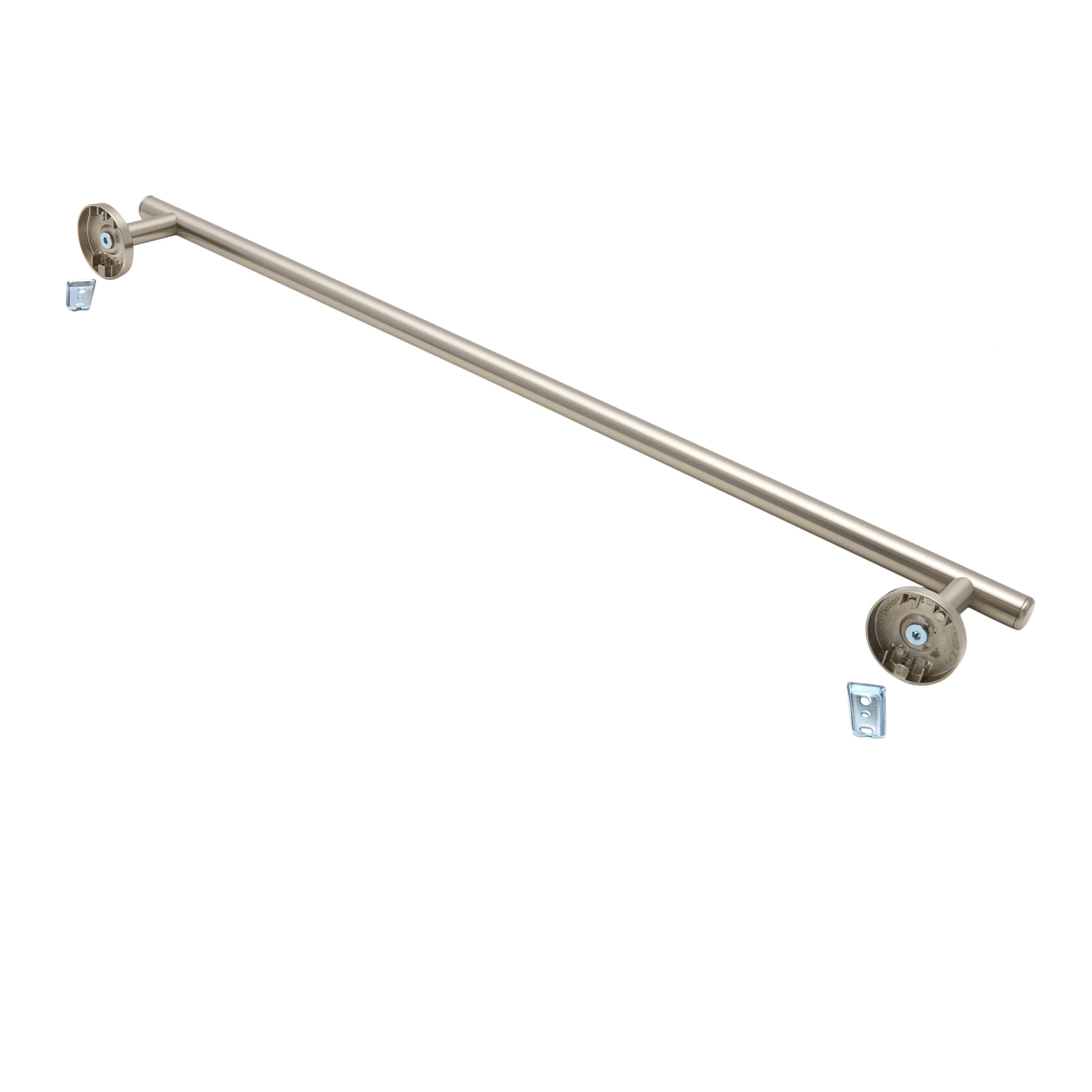 allen + roth Latitude 2 24-in Brushed Wall Mount Single Towel Bar in the Towel  Bars department at