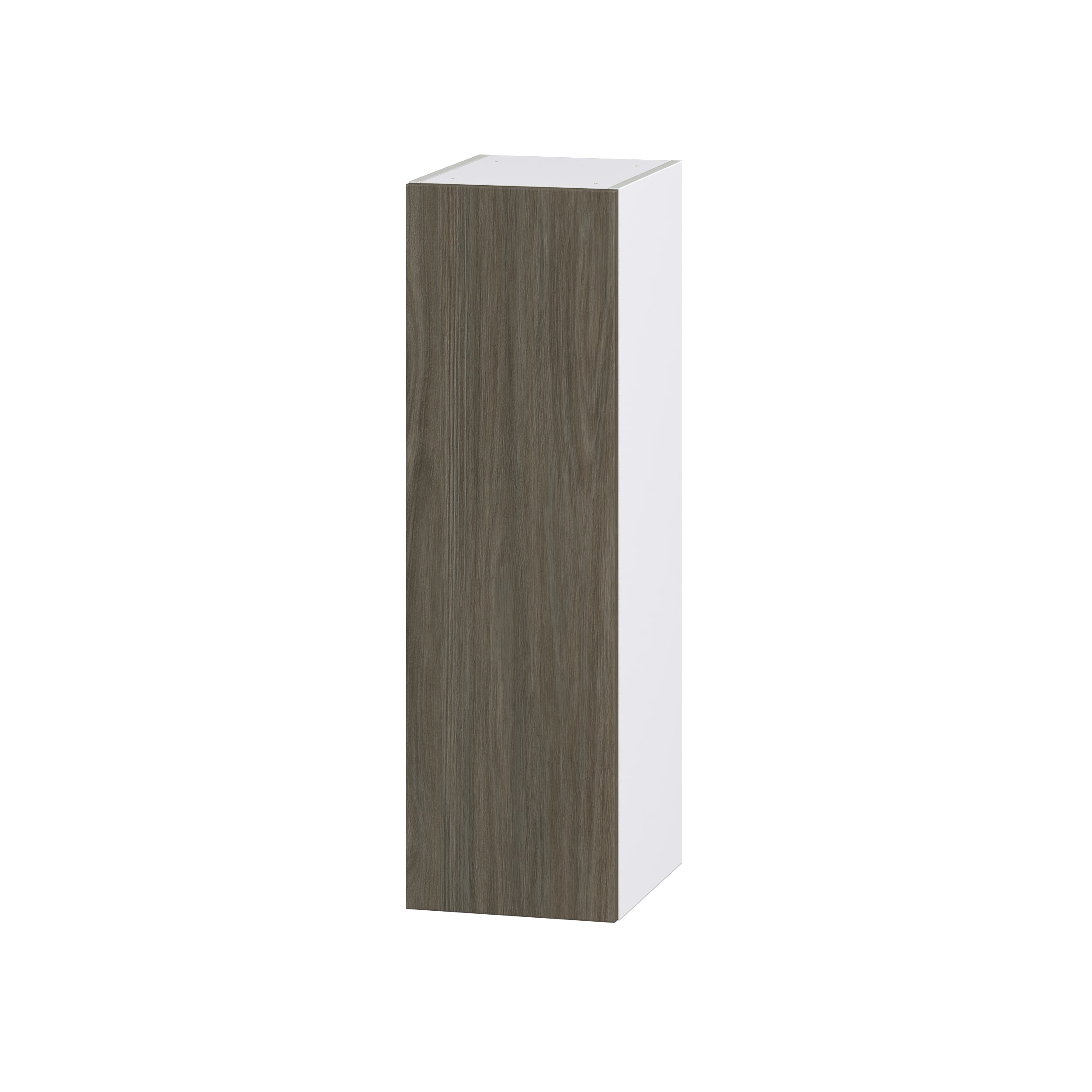 Hugo&Borg DSW1240(L/R)-SA Savane 12-in W x 40-in H x 14-in D Textmel Wall Fully assembled Cabinet (Flat Panel Slab)