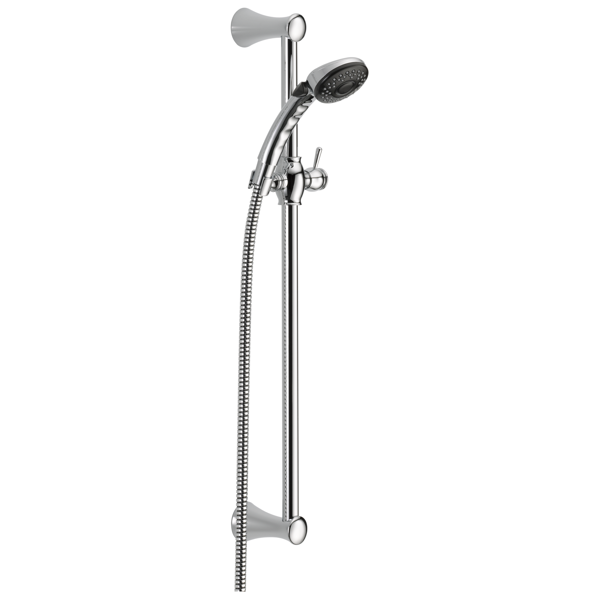 Delta 57011 Universal Showering Components 2.0 -Settings Chrome 5.66-in Round Handheld Shower Head 1.75 GPM