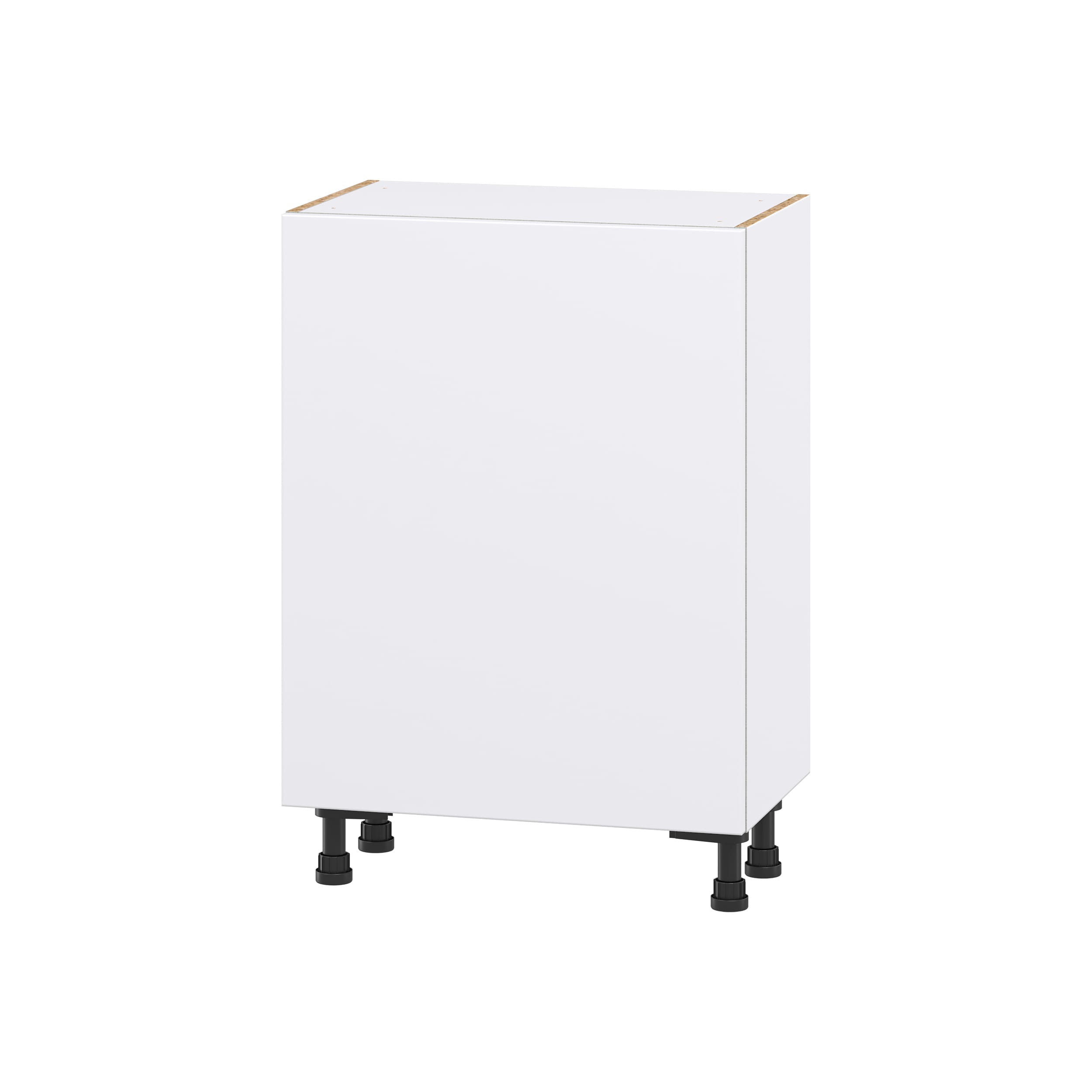 Hugo&Borg Lasalle 24-in W x 34.5-in H x 14-in D Bright White Slab 3-Drawers Base Fully Assembled Cabinet (Flat Panel Slab Style)
