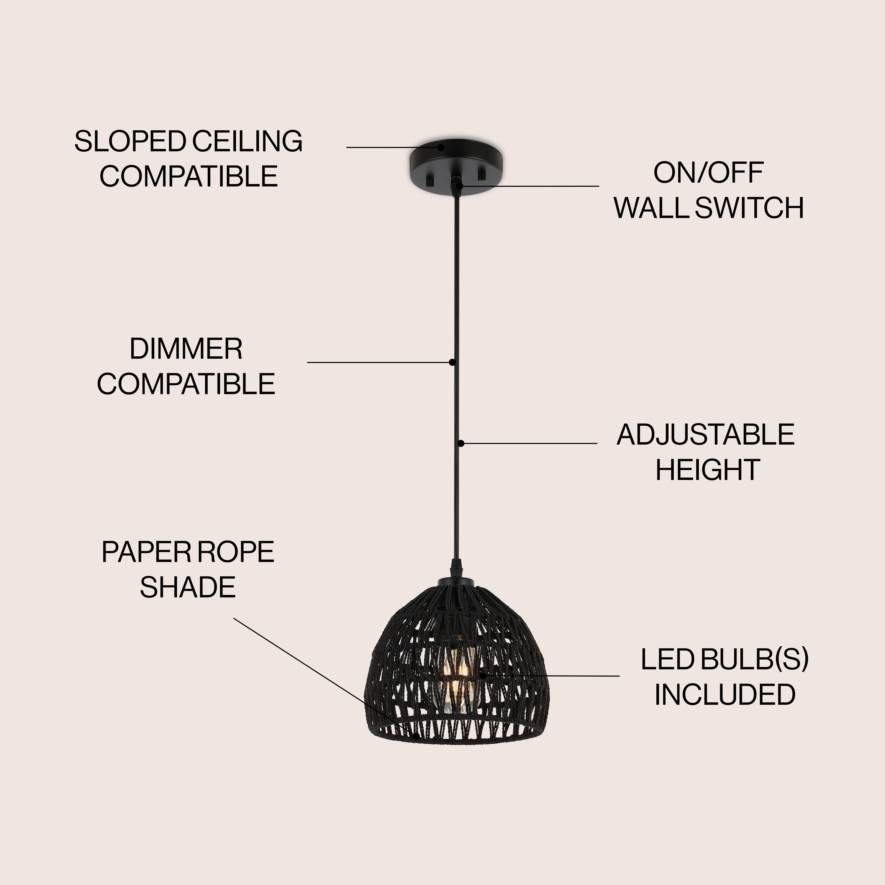 JONATHAN  Y JYL6512B Pendant-Lights - View #3