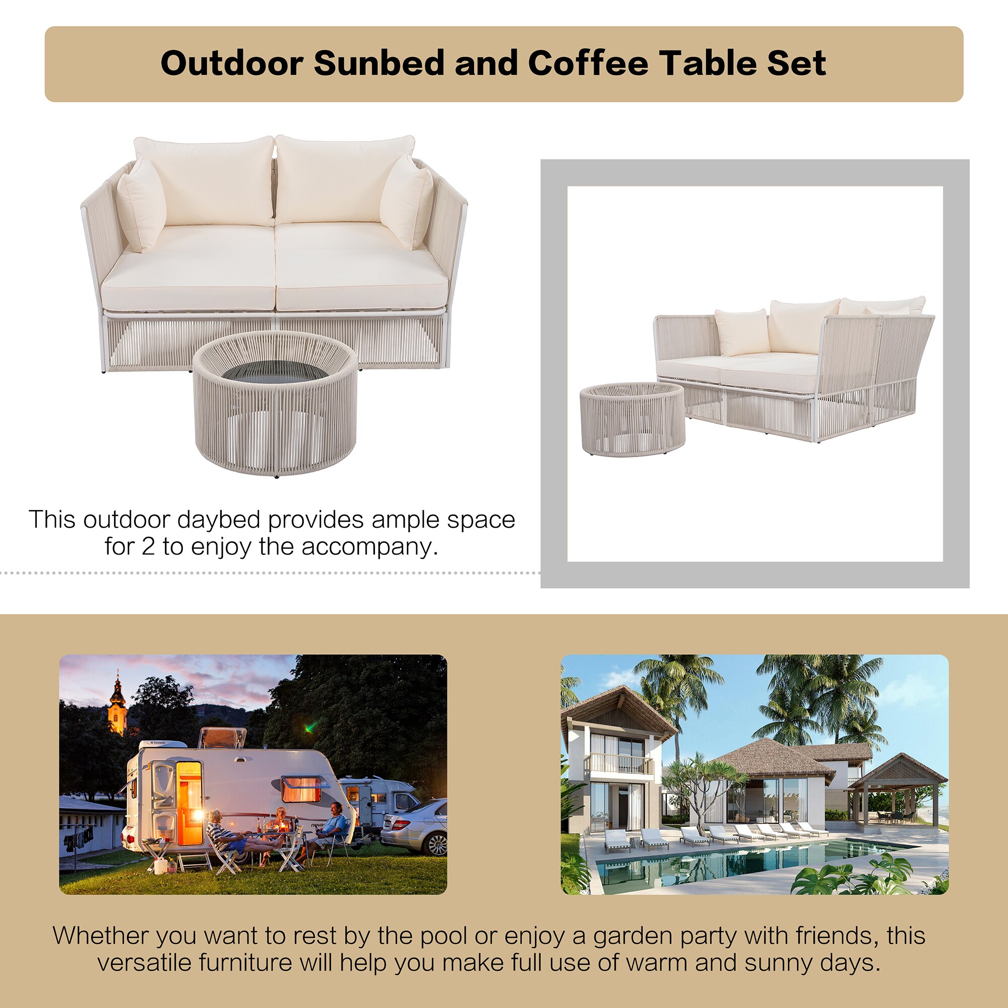 Forclover ALTR-02BE Patio-Conversation-Sets - View #6