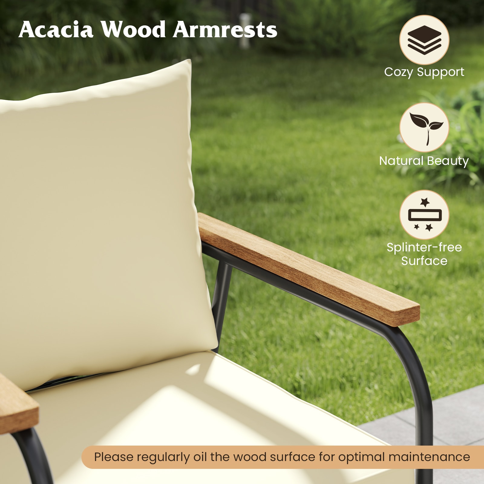 YERIVA O74043WHXDH Patio-Conversation-Sets - View #3