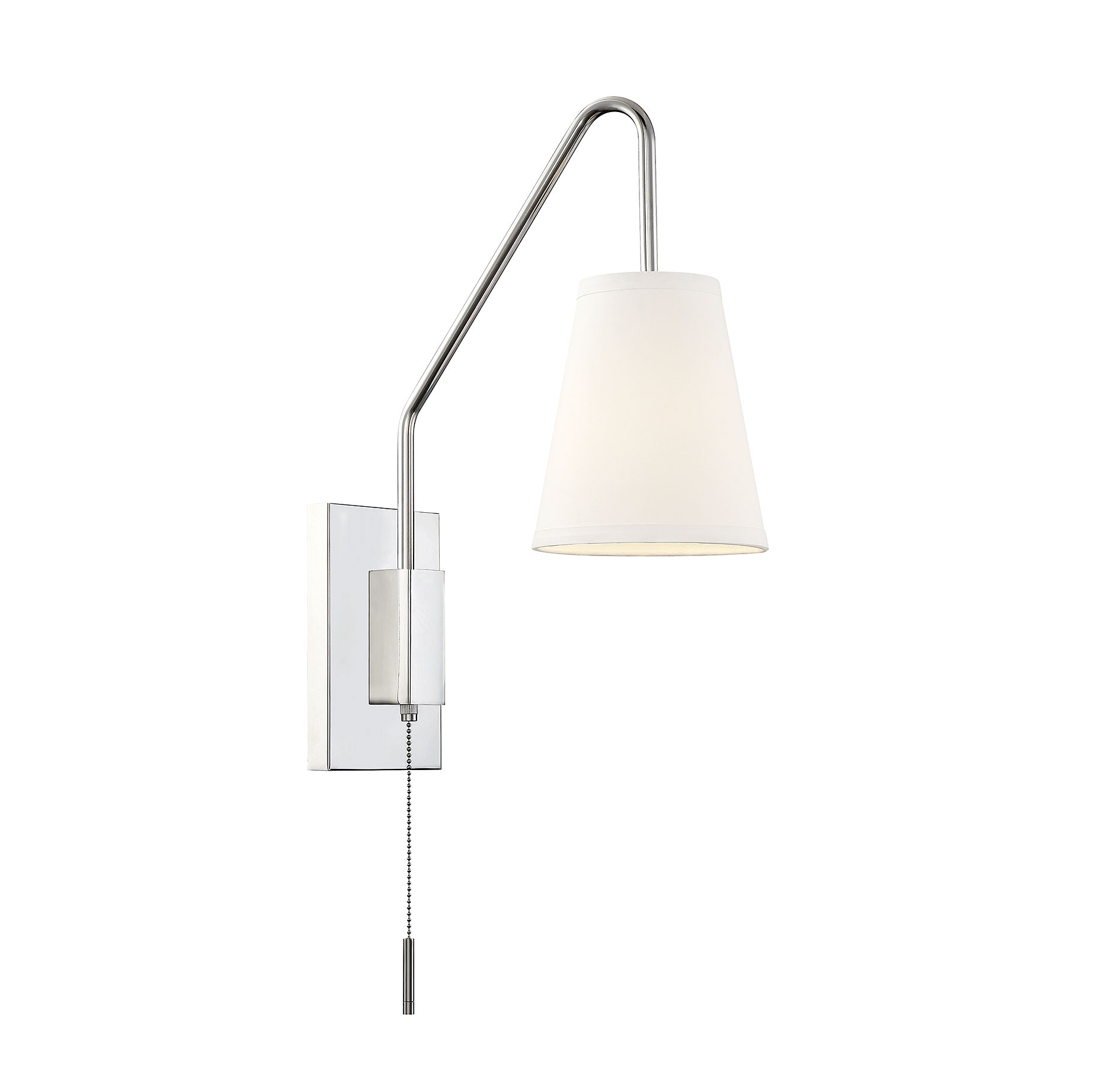 Owen Polished Nickel Dimmable Adjustable Wall Sconce