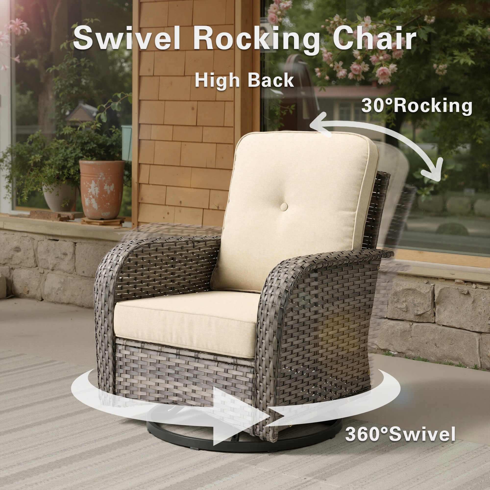 XIZZI XINGRS6093-GNCRC-OT Patio-Conversation-Sets - View #3