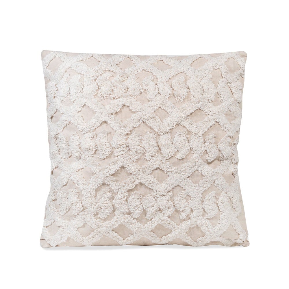 Sol Living SL-CUS-01-1 18 x 18 inches, Natural Geometric Chair Cushion