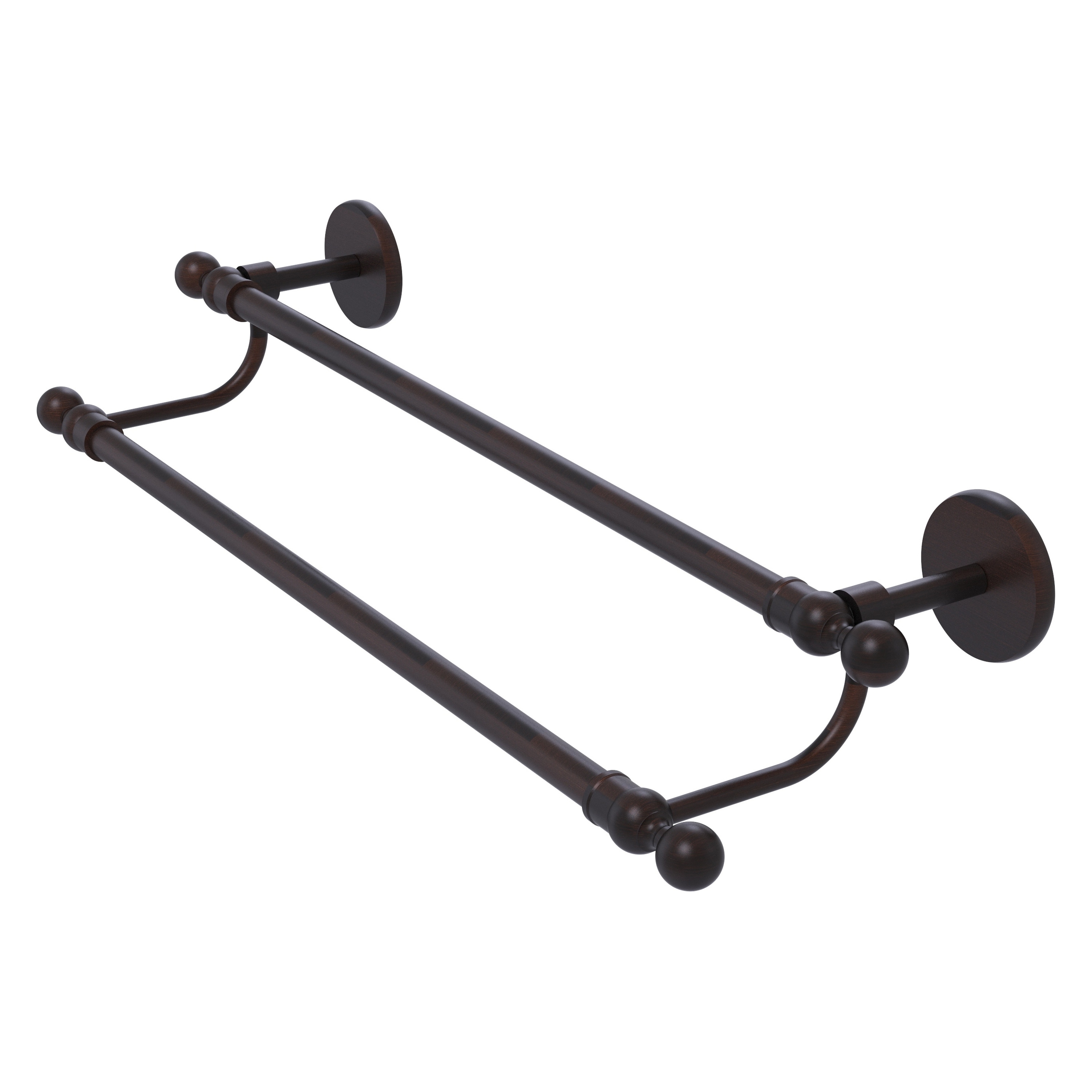 Allied Brass 1072/18-VB Skyline 18-in double Venetian Bronze Wall mount Double Towel Bar
