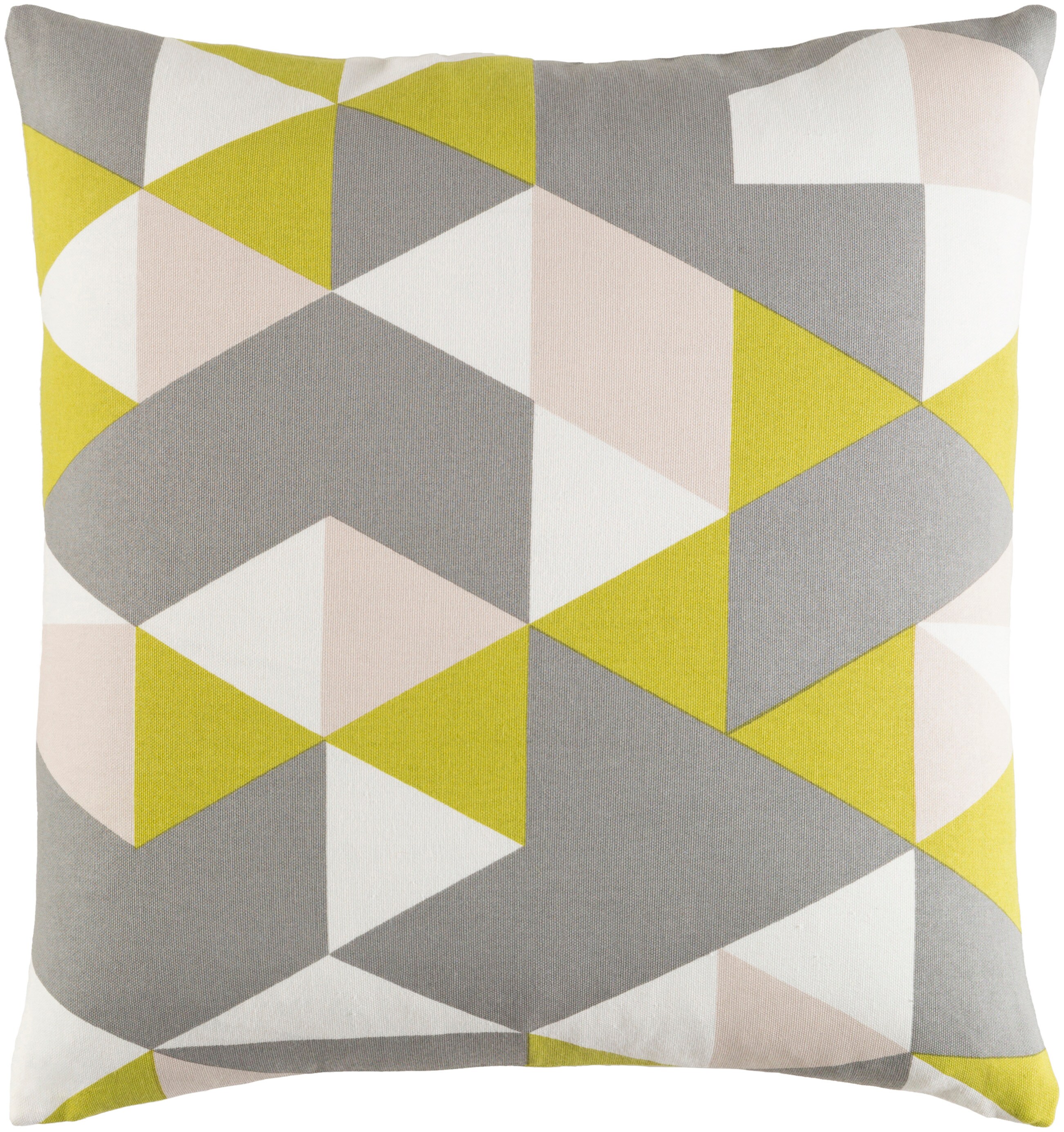 Surya TRUD7147-1818D Trudy 18-in x 18-in Medium Gray Indoor Decorative Pillow