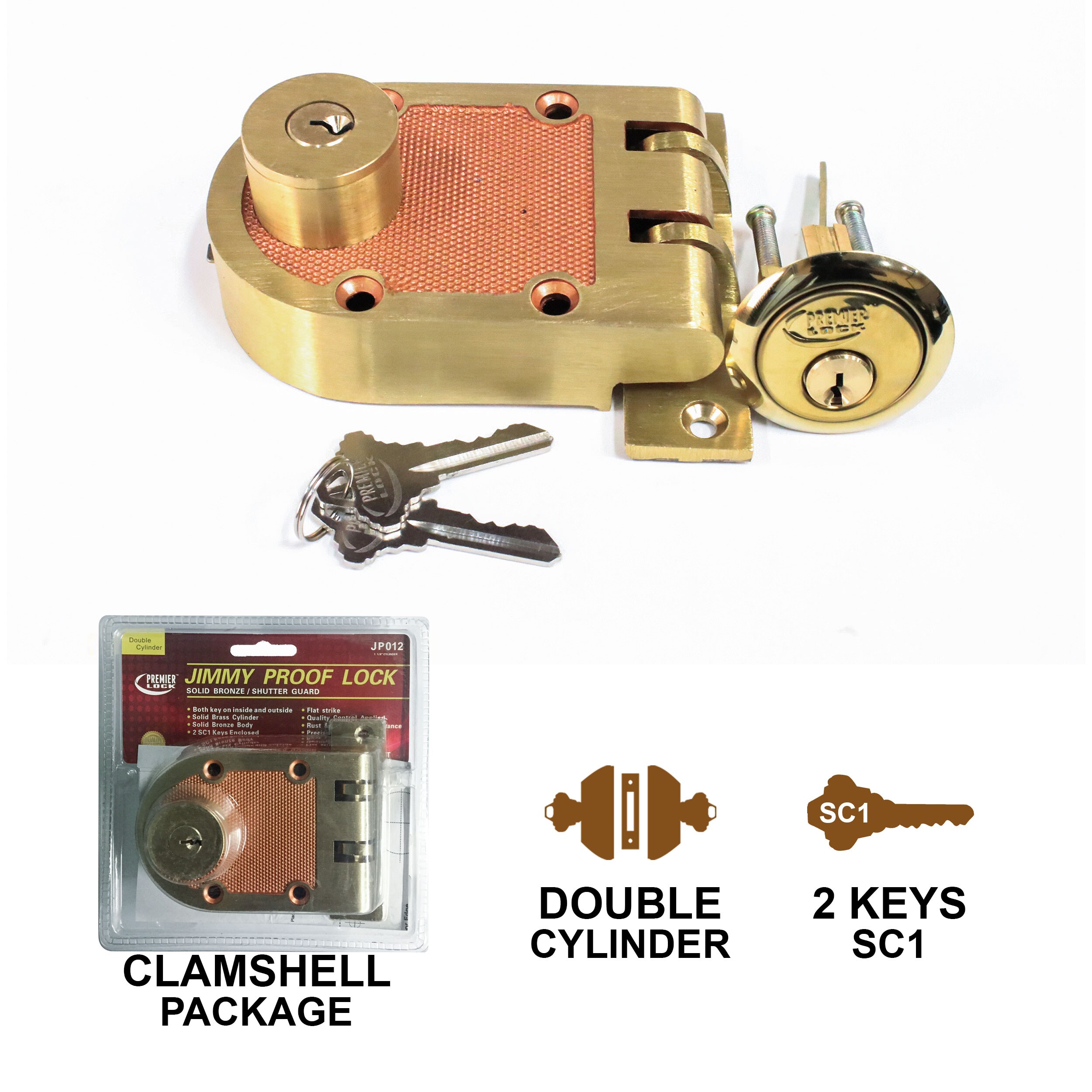 Premier Lock JP012 Door-Deadbolts - View #2