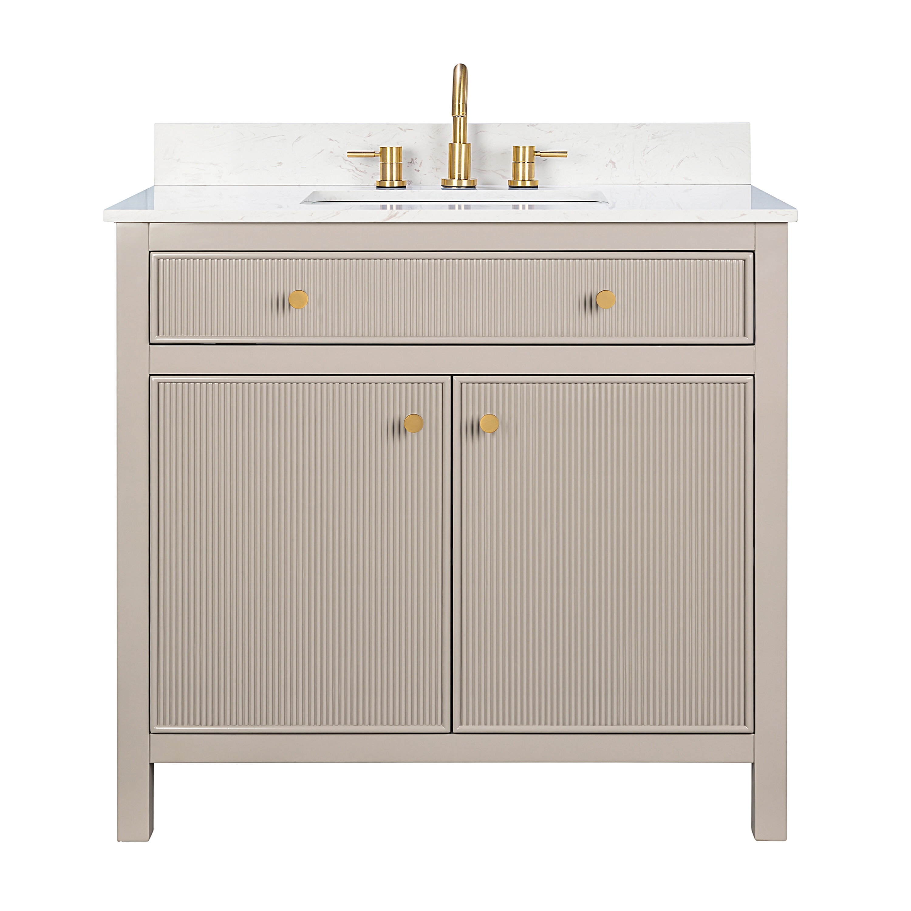 allen + roth L23011-VS36-GE Bath-Vanity-Combo - View #8