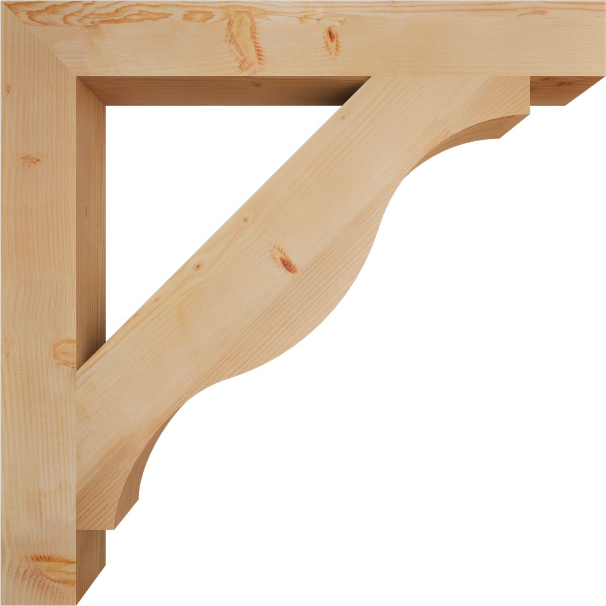 Ekena Millwork BKT06X48X48FST05SDF Exterior-Brackets-Braces - View #3