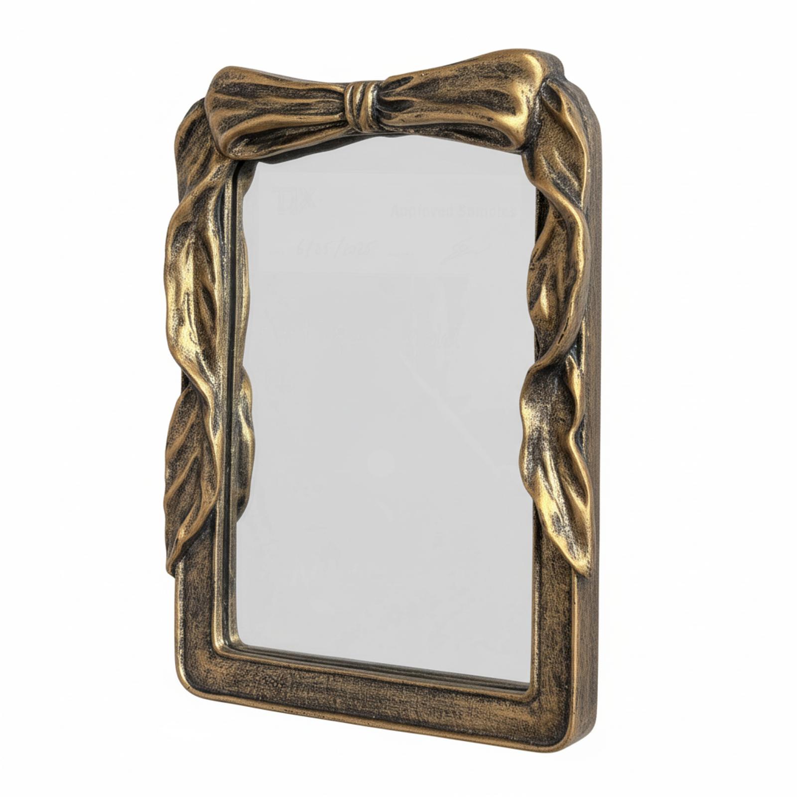 OMOMMD Bow Mirror Elegant Decorative Accent Wall Mounted Tabletop ...