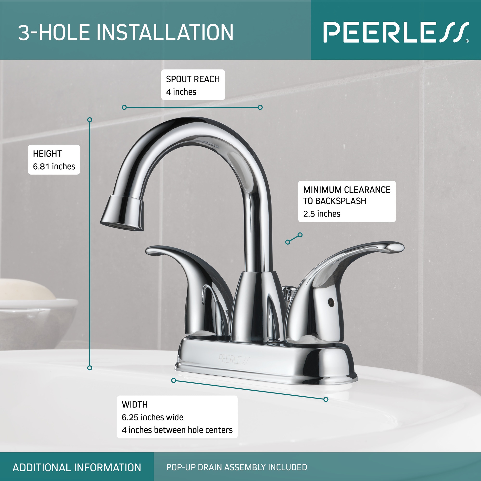 Peerless P99694LF-ECO Lavatory-Faucets - View #3