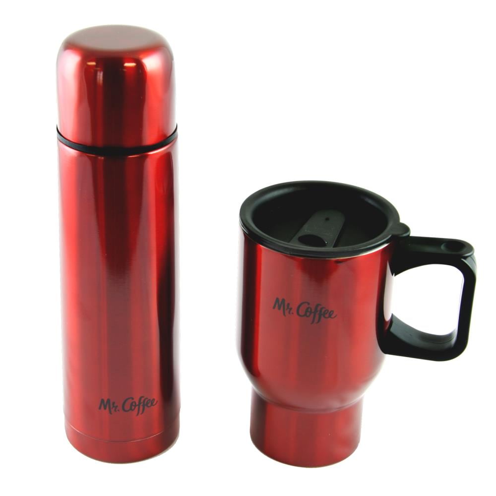 THERMOS 16 oz Stainless Steel Insulated Mug with Handle Hot / Cold 2 PACK