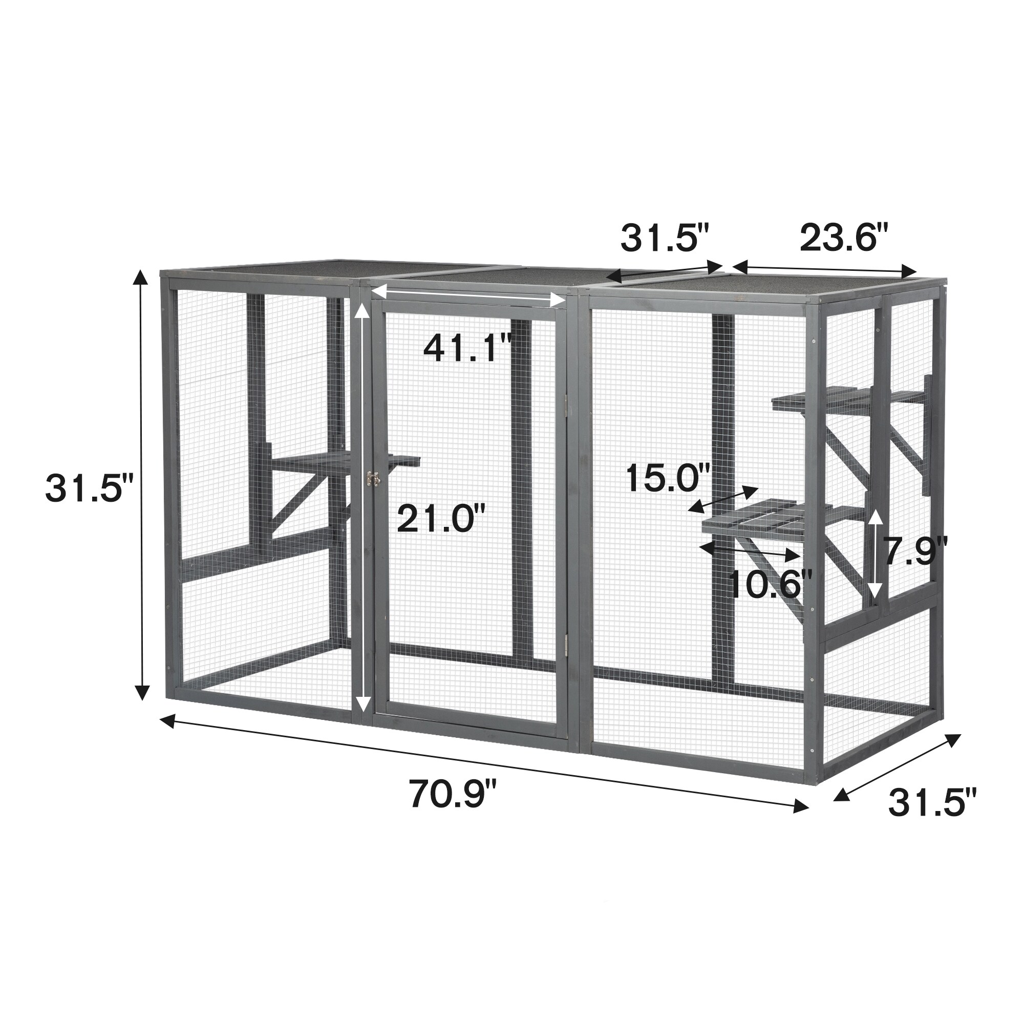 Kahomvis MIX-QPCW-379 Dog-Houses - View #4