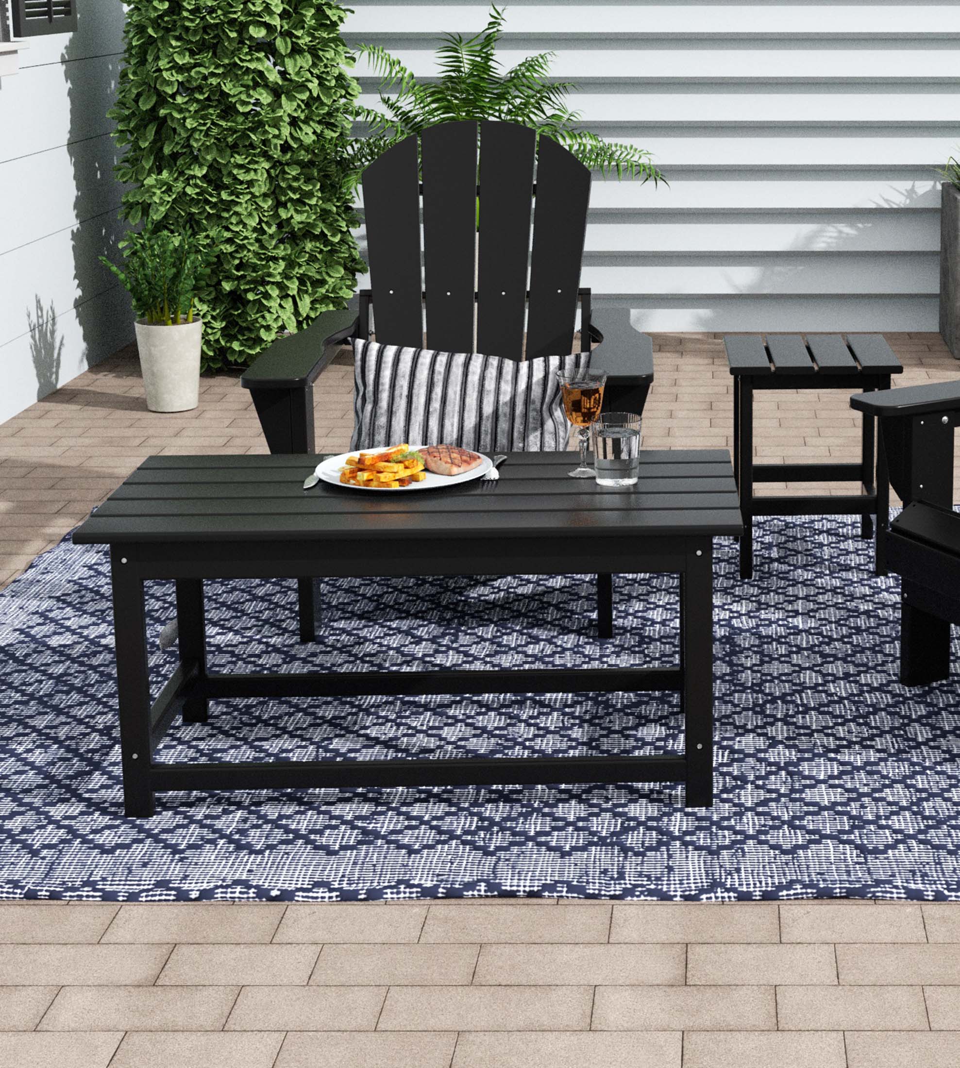 Westin Furniture 2001-CT-BK Patio-Tables - View #2
