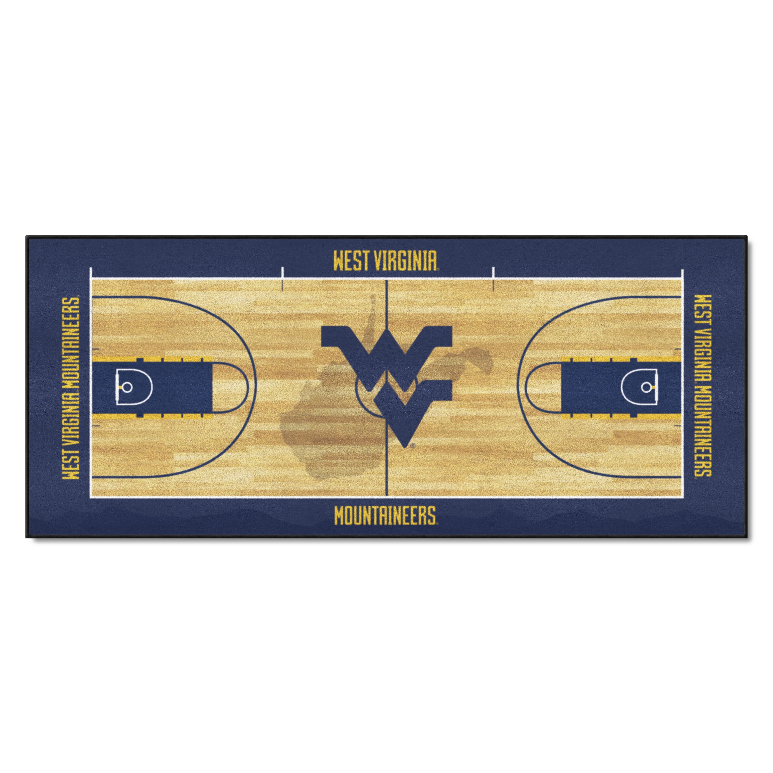 FANMATS NCAA West Virginia University Mountaineers Polyester Head Rest Cover 