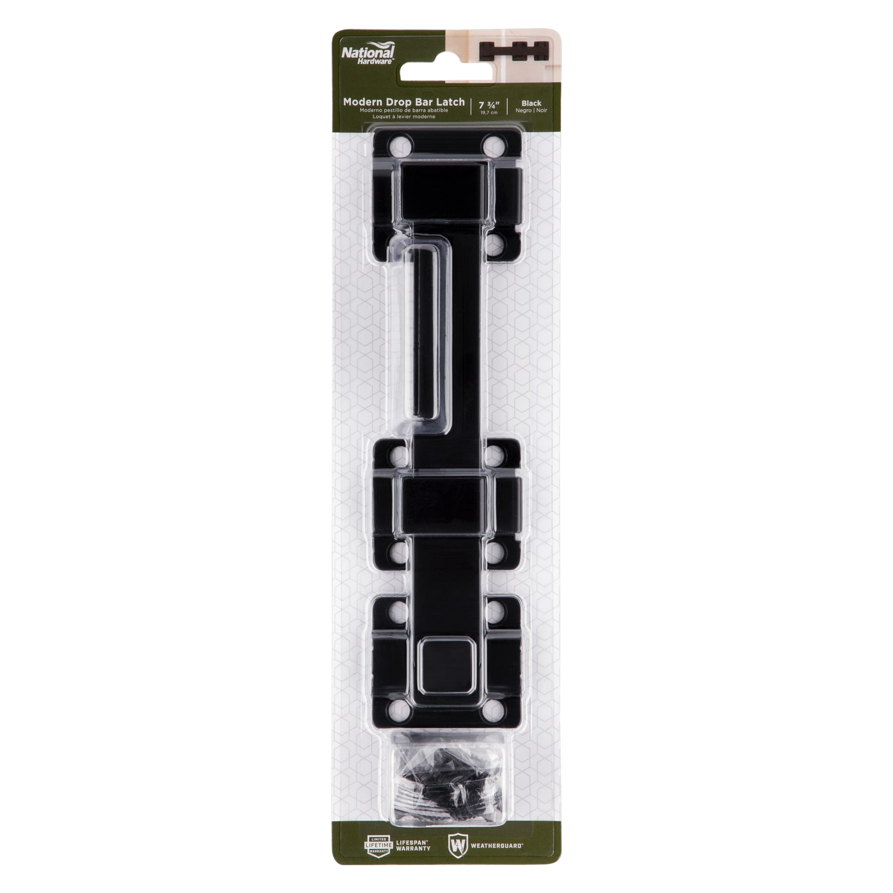 National Hardware V1108 - 8.23-in Modern Latch in Black N166-023 at ...