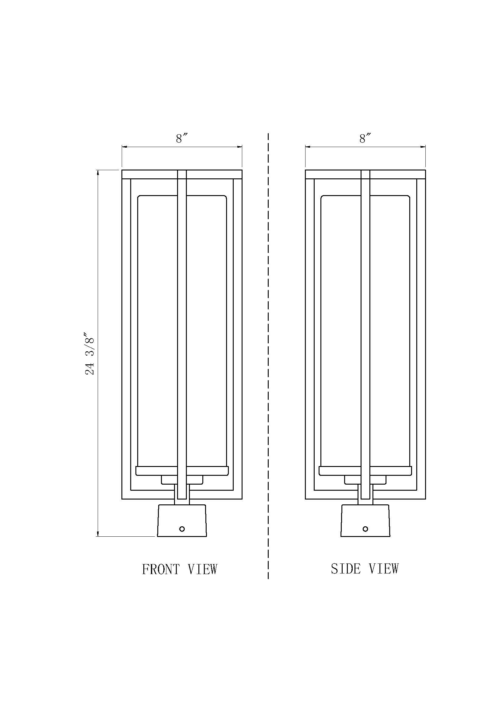 Z-Lite 5013PHBS-BK Post-Lights - View #6