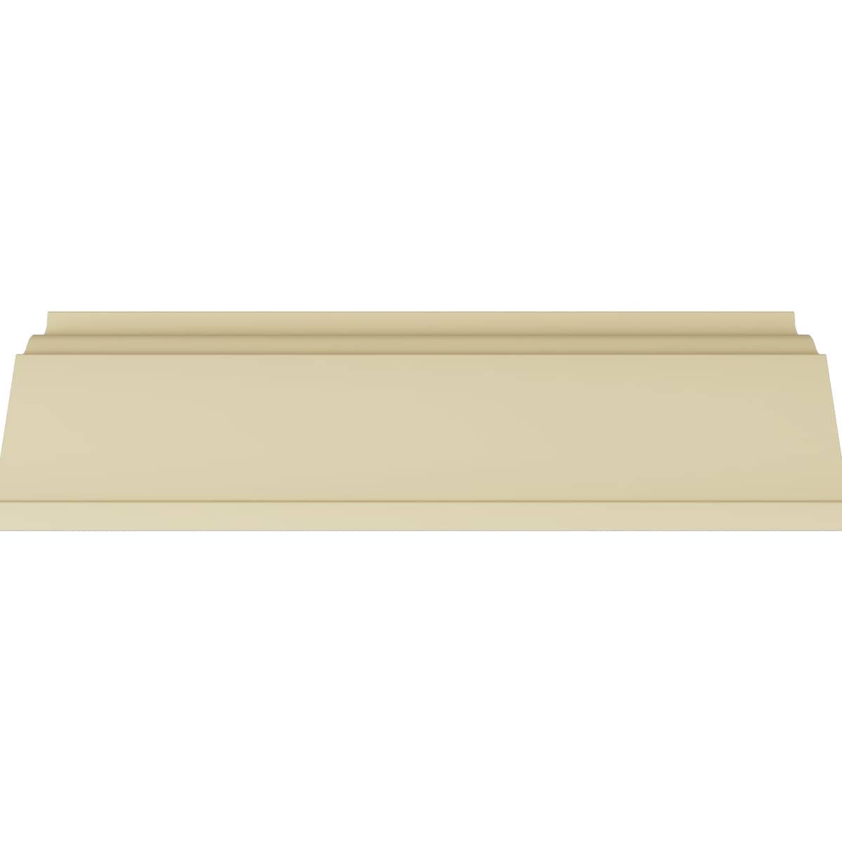 Elegant White Polyurethane Crown Moulding with Ornate Design