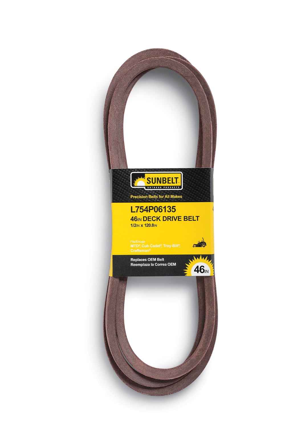 Sunbelt L 754P06135 46 in Deck Drive Belt for Zero turn Mowers in