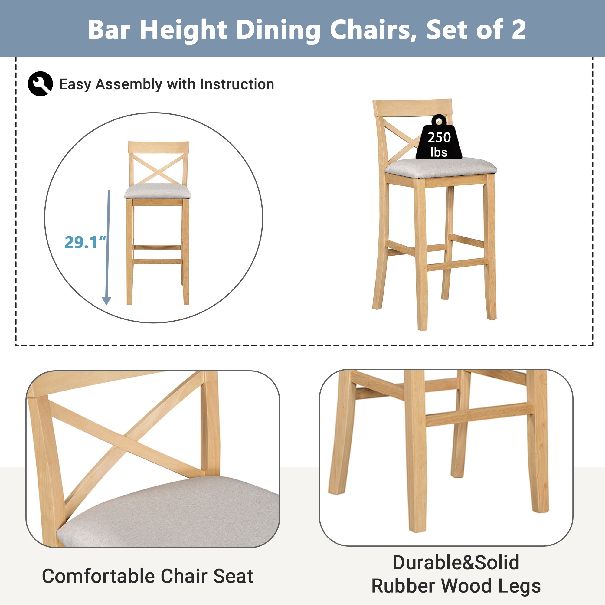 ModernLuxe L3P-N717P334716N Dining-Sets - View #4
