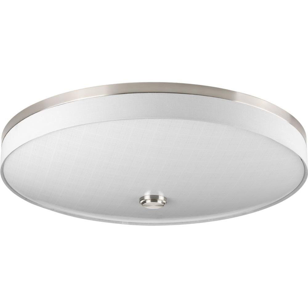 Progress Lighting P3612-0930K9 Weaver LED 3 -Light 22-in Brushed Nickel Integrated LED Flush Mount Light