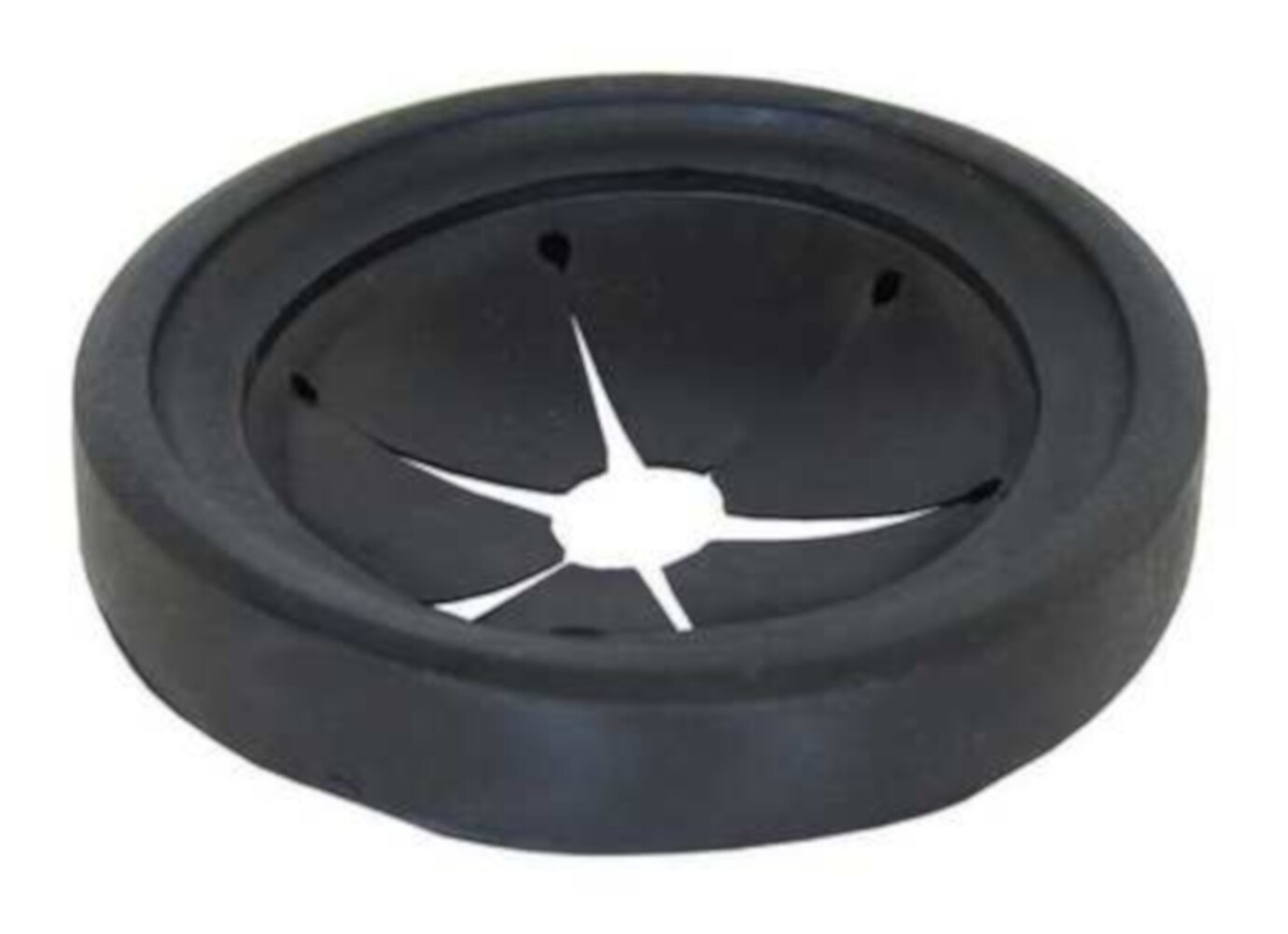  721230 3.875-in Black Rubber Garbage Disposal Splash guard