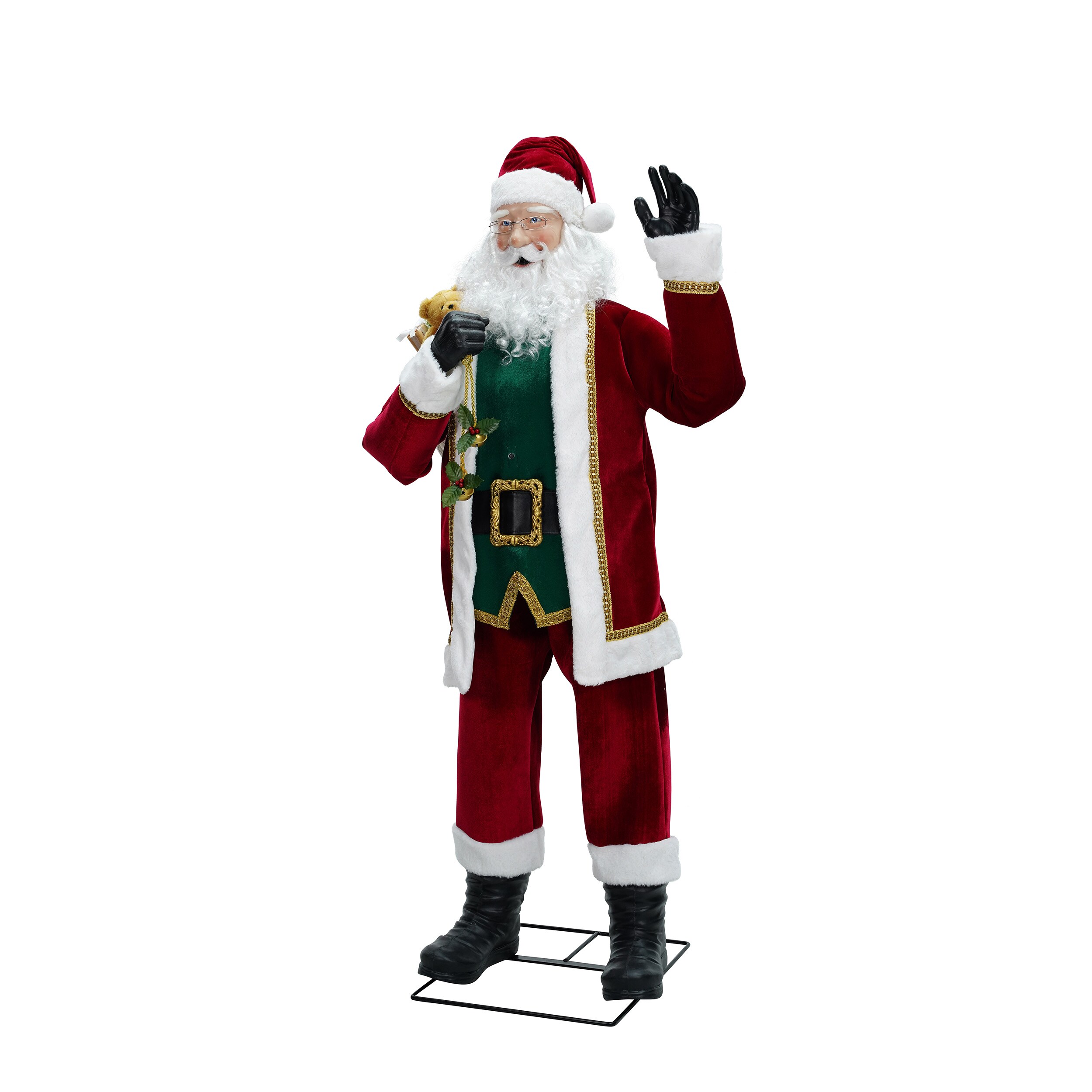  Life Size Animated Dancing Santa with Realistic Face