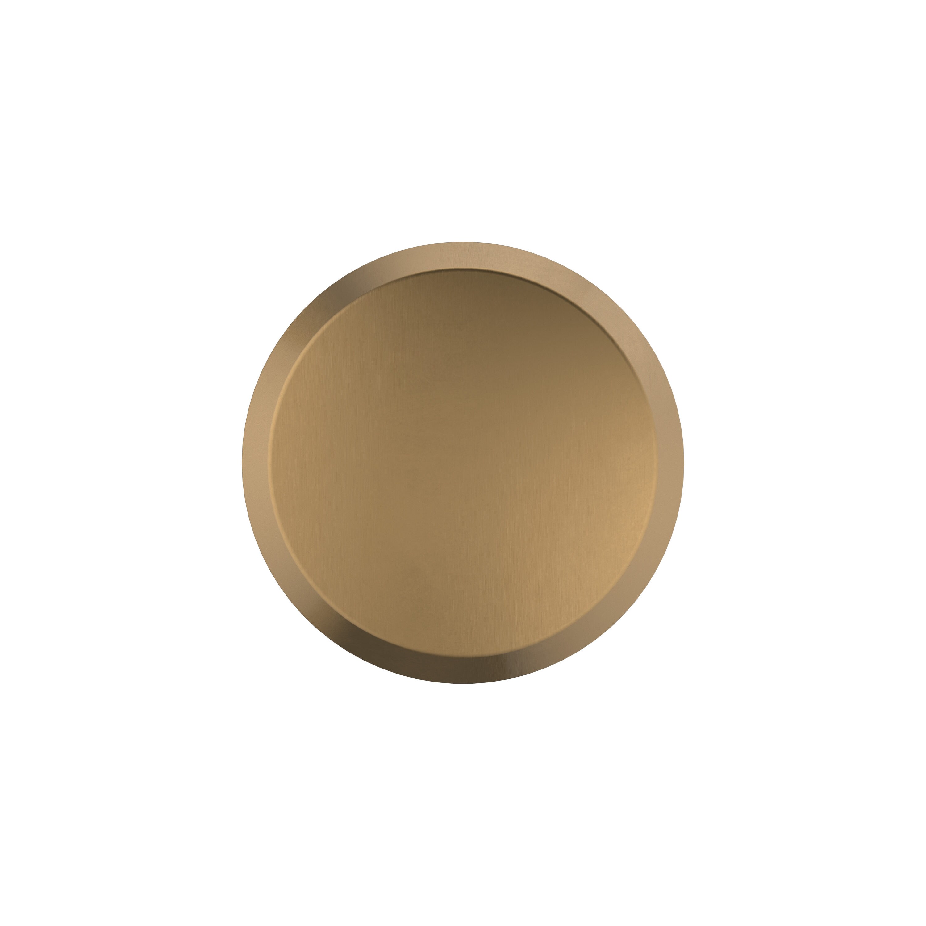 Champagne Bronze Round Modern Cabinet Knob with Mounting Hardware