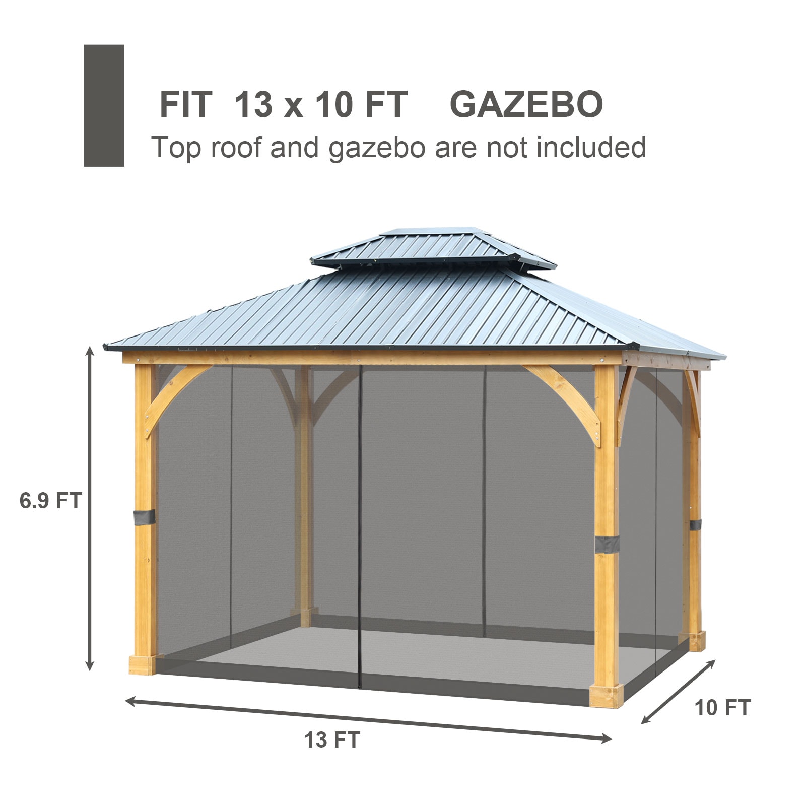 Aoodor A003-PGYGY Gazebo-Parts-Accessories - View #2