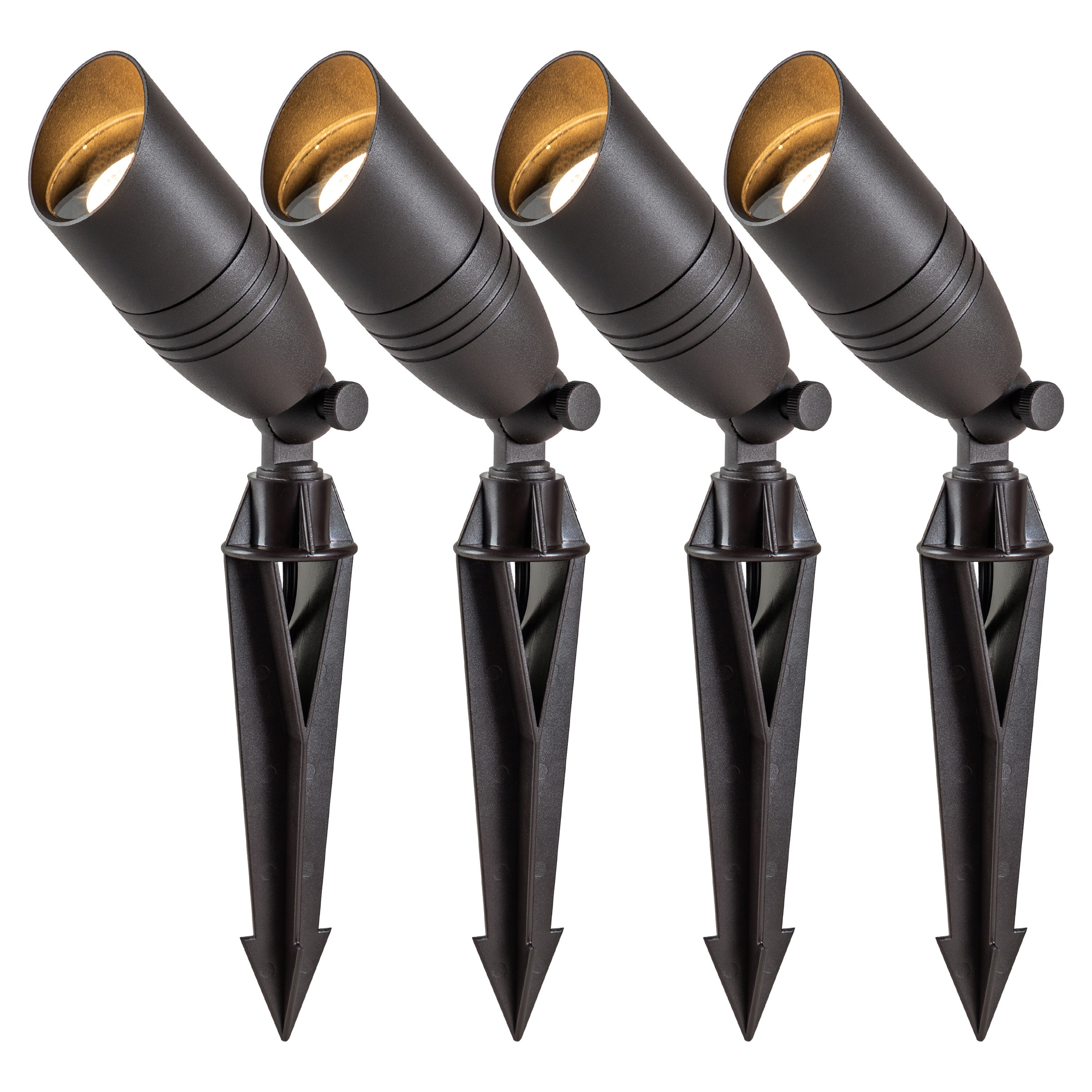 【本日特価】 C Cattleya 4-Pack 350-Lumen 5-Watt Dark Bronze Low Voltage ルビー