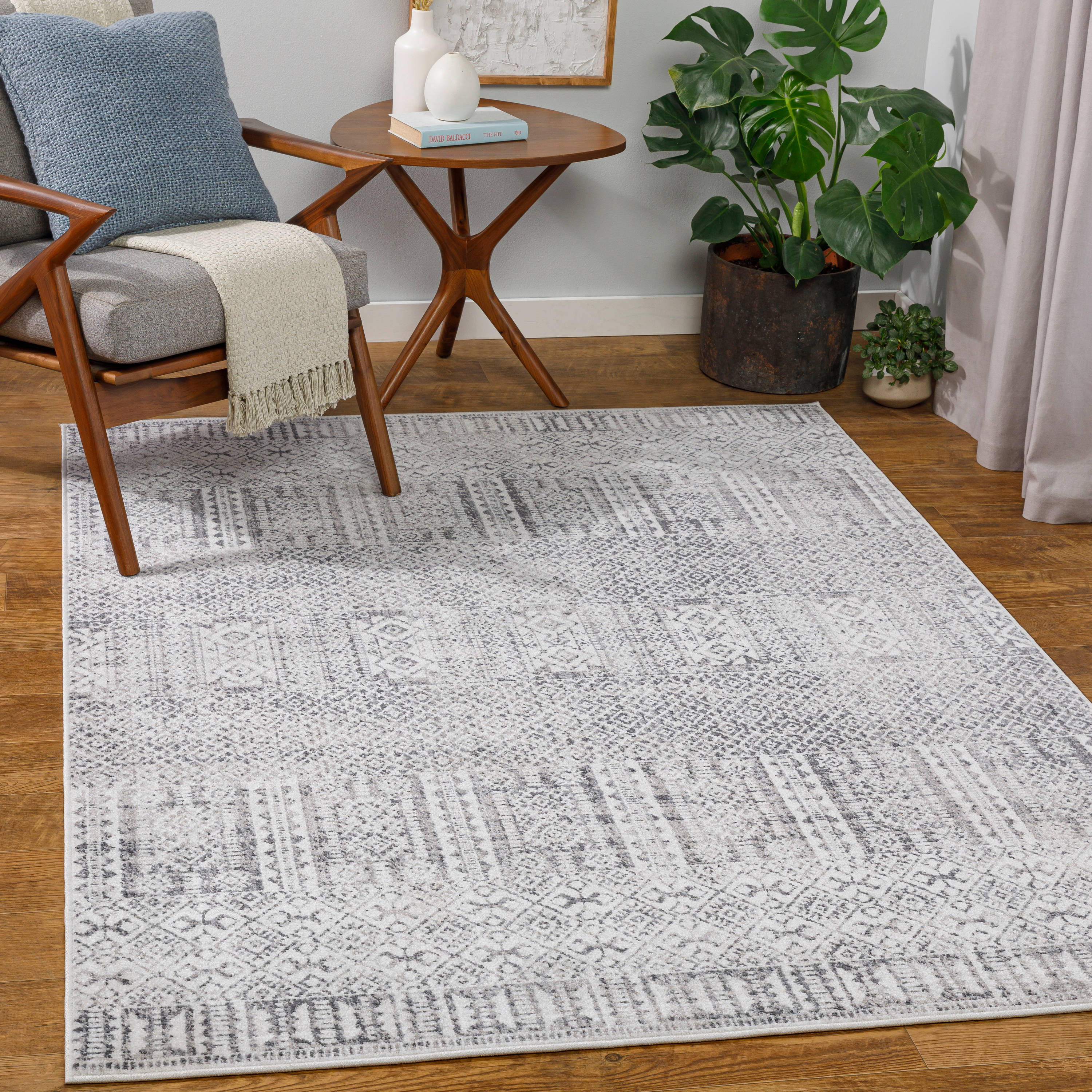 Artistic Weavers ALC2308-71010 Alice 8 X 10 (ft) Gray Indoor Distressed/Overdyed Global Area Rug