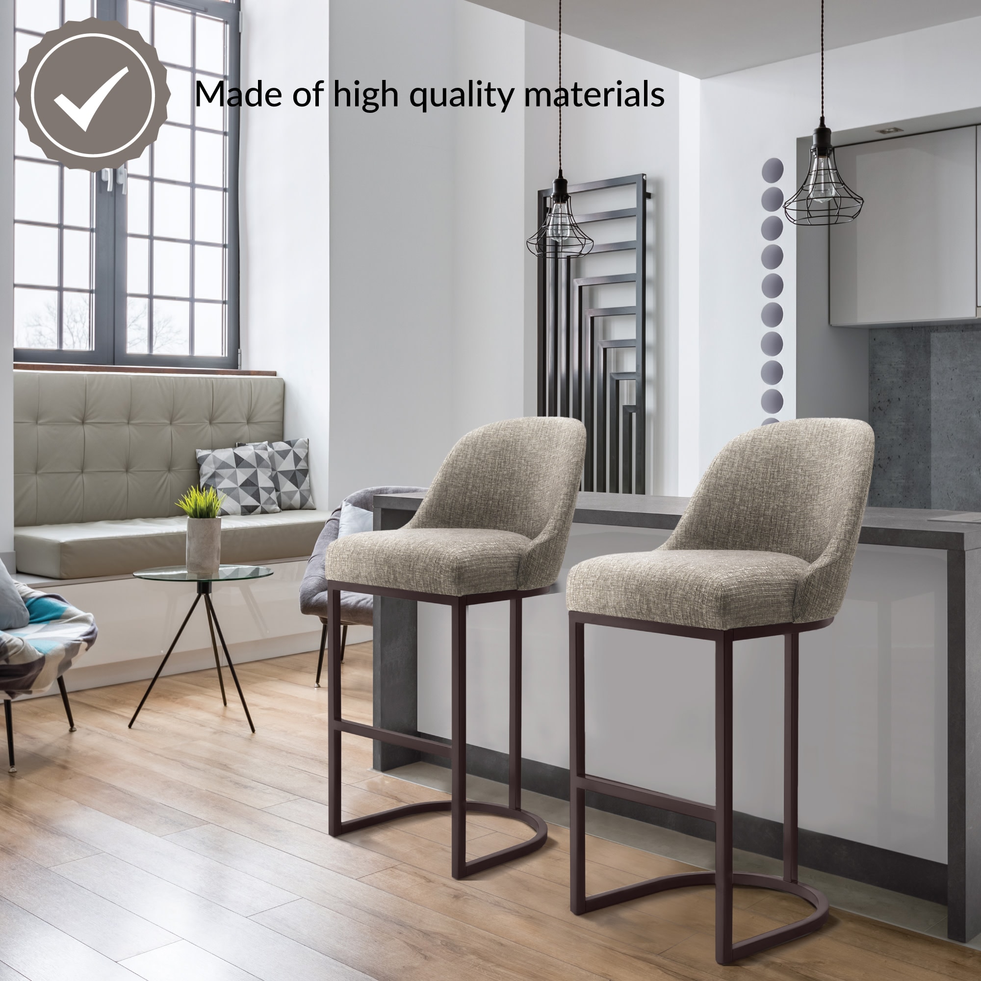 Leick Home 10133ES/GL stools - View #2