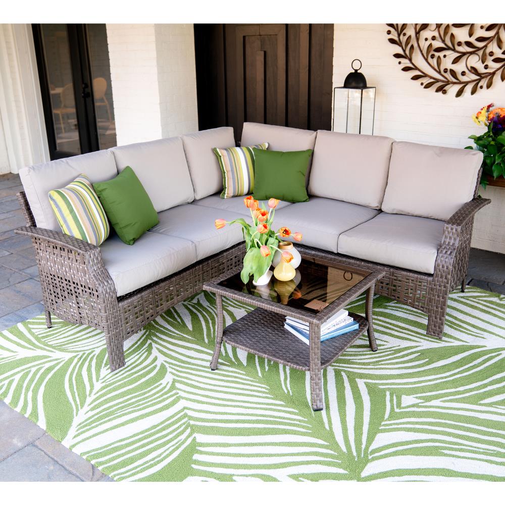 Leisure Made 638954-TAN Patio-Conversation-Sets - View #3