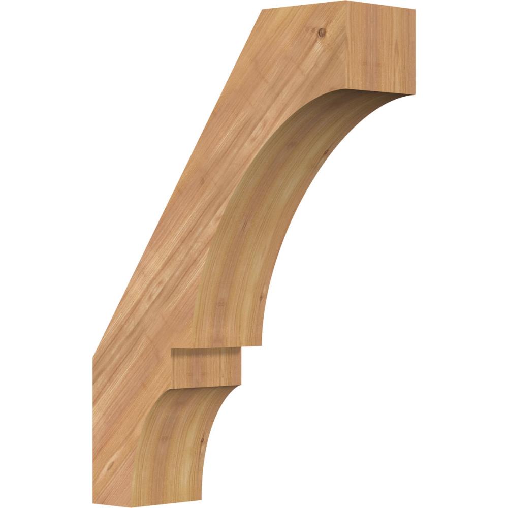 Ekena Millwork BRC06X18X26BOA00SWR 5-1/2-in x 18-in x 26-in Western Red Cedar Unfinished Wood Balboa Smooth Knee Brace