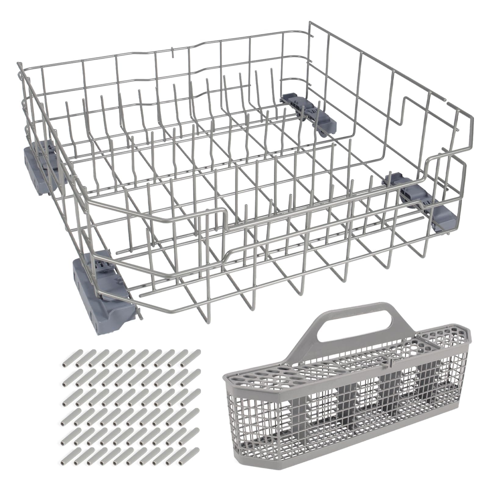 LILILIAN FMY Dishwasher Lower Rack Assembly with Silverware Basket ...